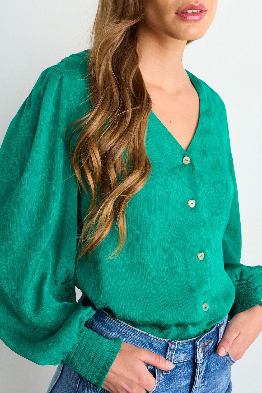 Blusa Lisa Verde Oliva iO 14020126007107-1