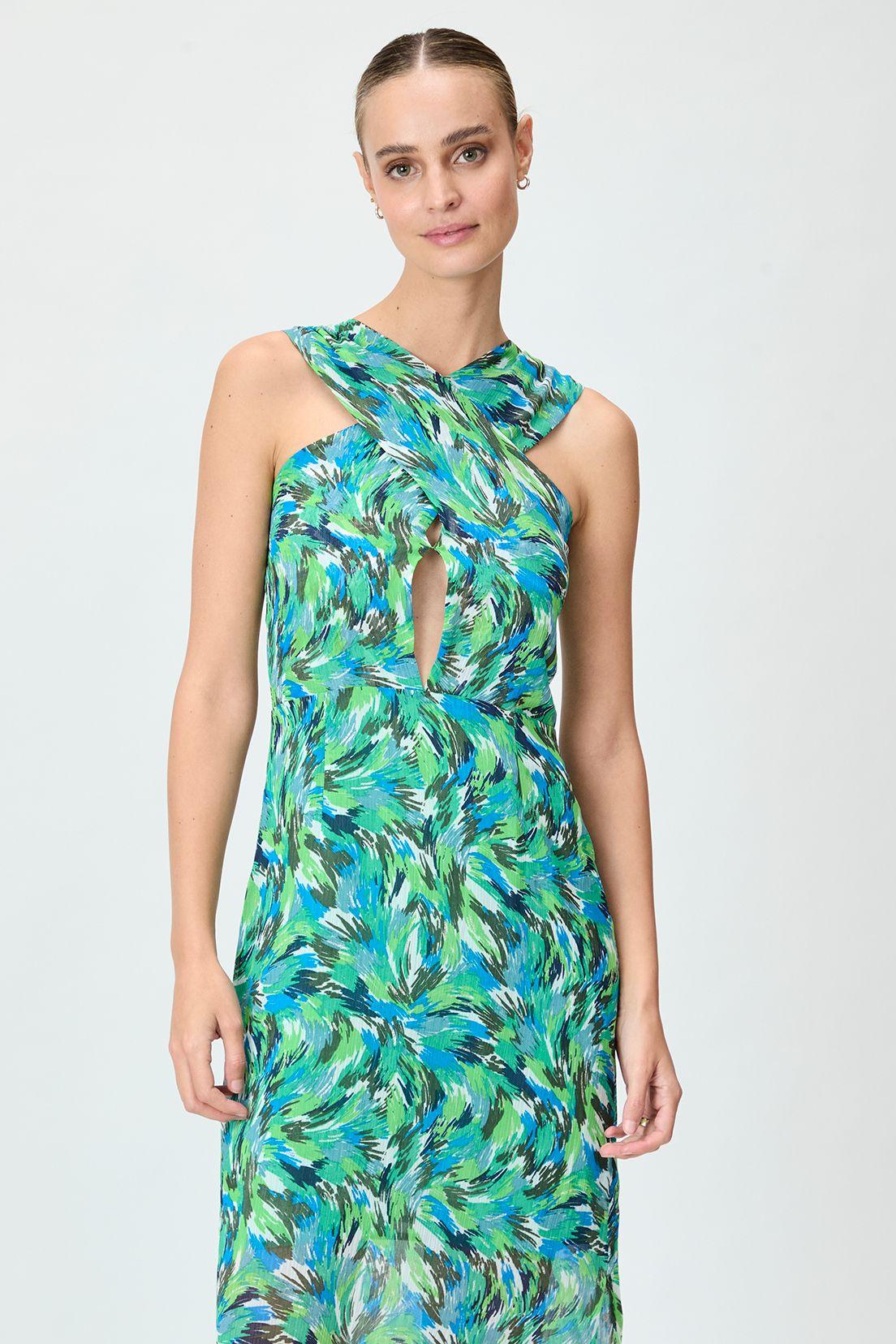 Vestido Fantasia Largo verde musgo iO 13520125051107-2