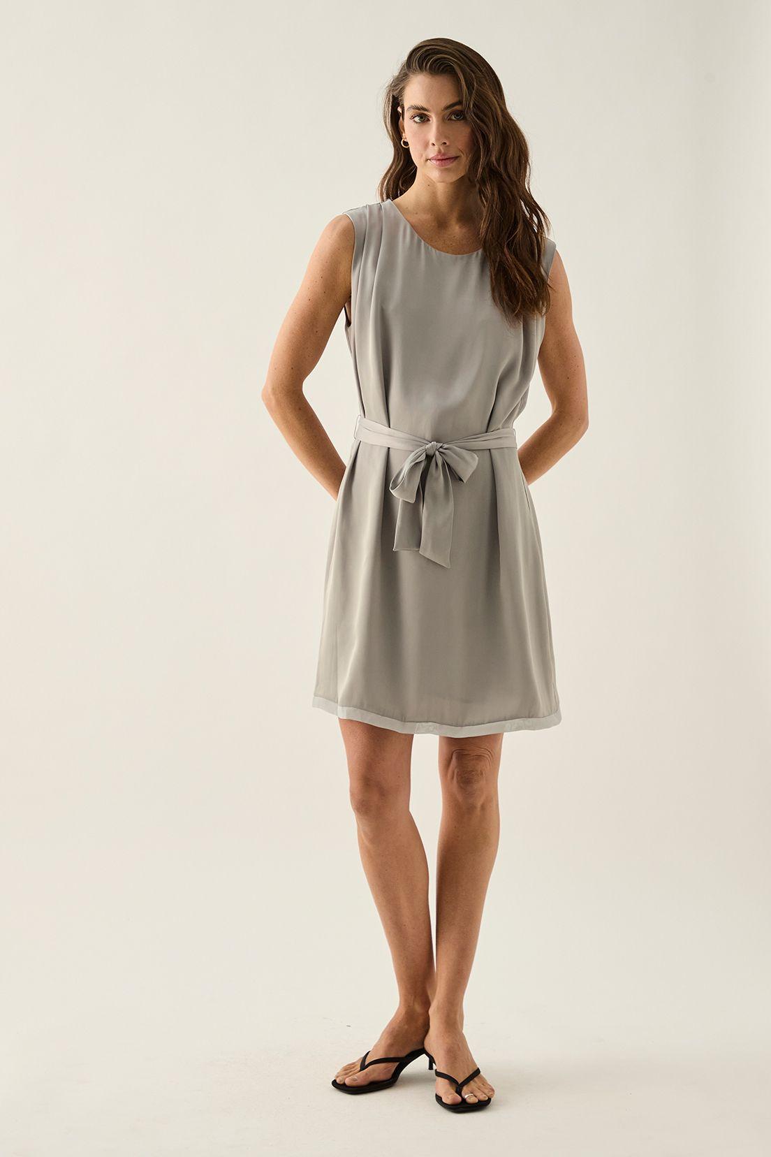 Vestido Liso Gris 13007125051113-0