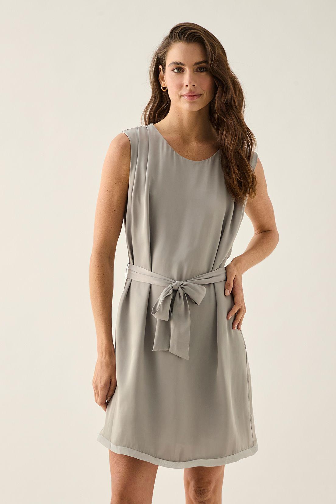 Vestido Liso Gris 13007125051113-0