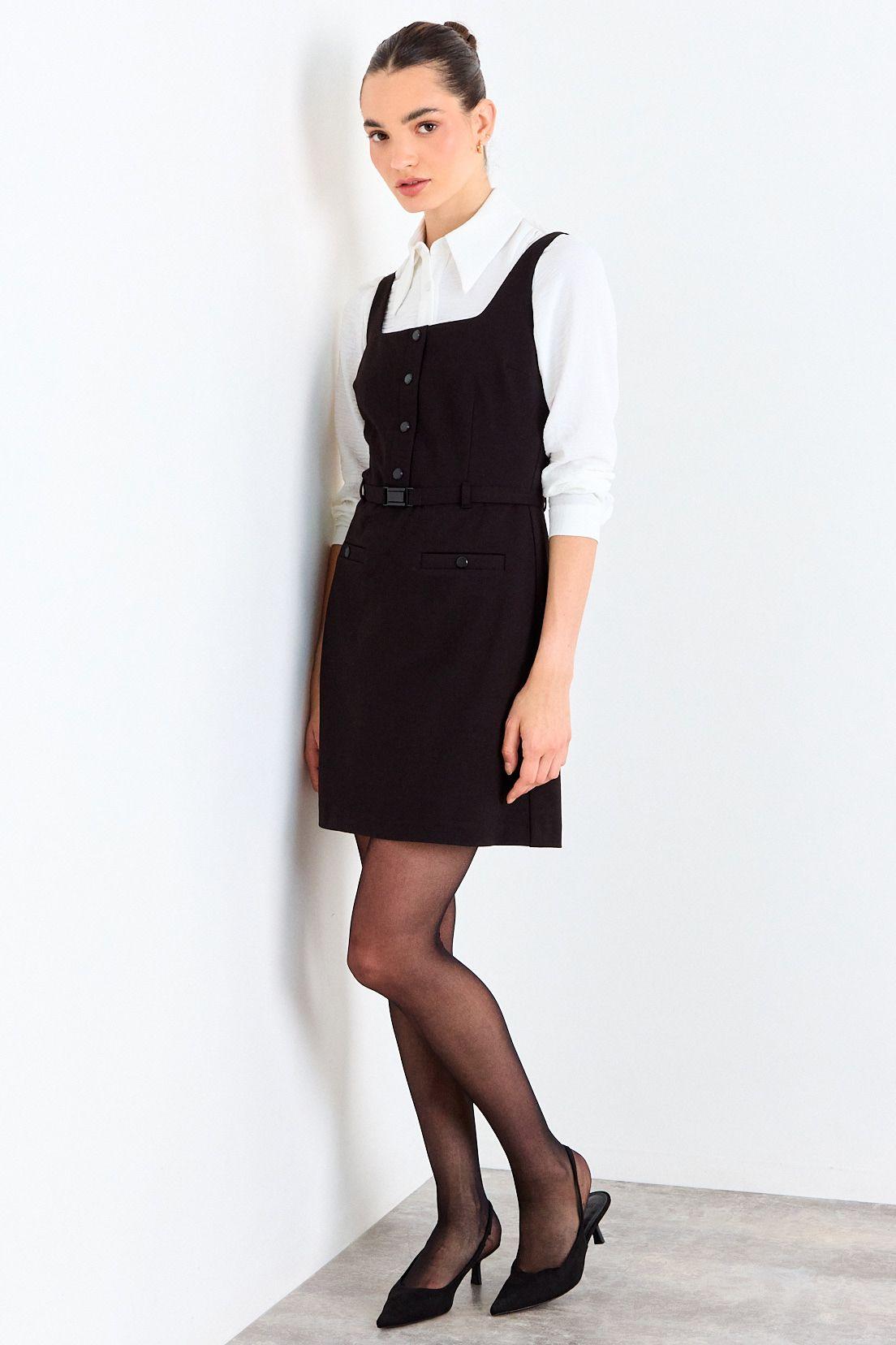 Vestido Liso Negro iO 13020126055102-3