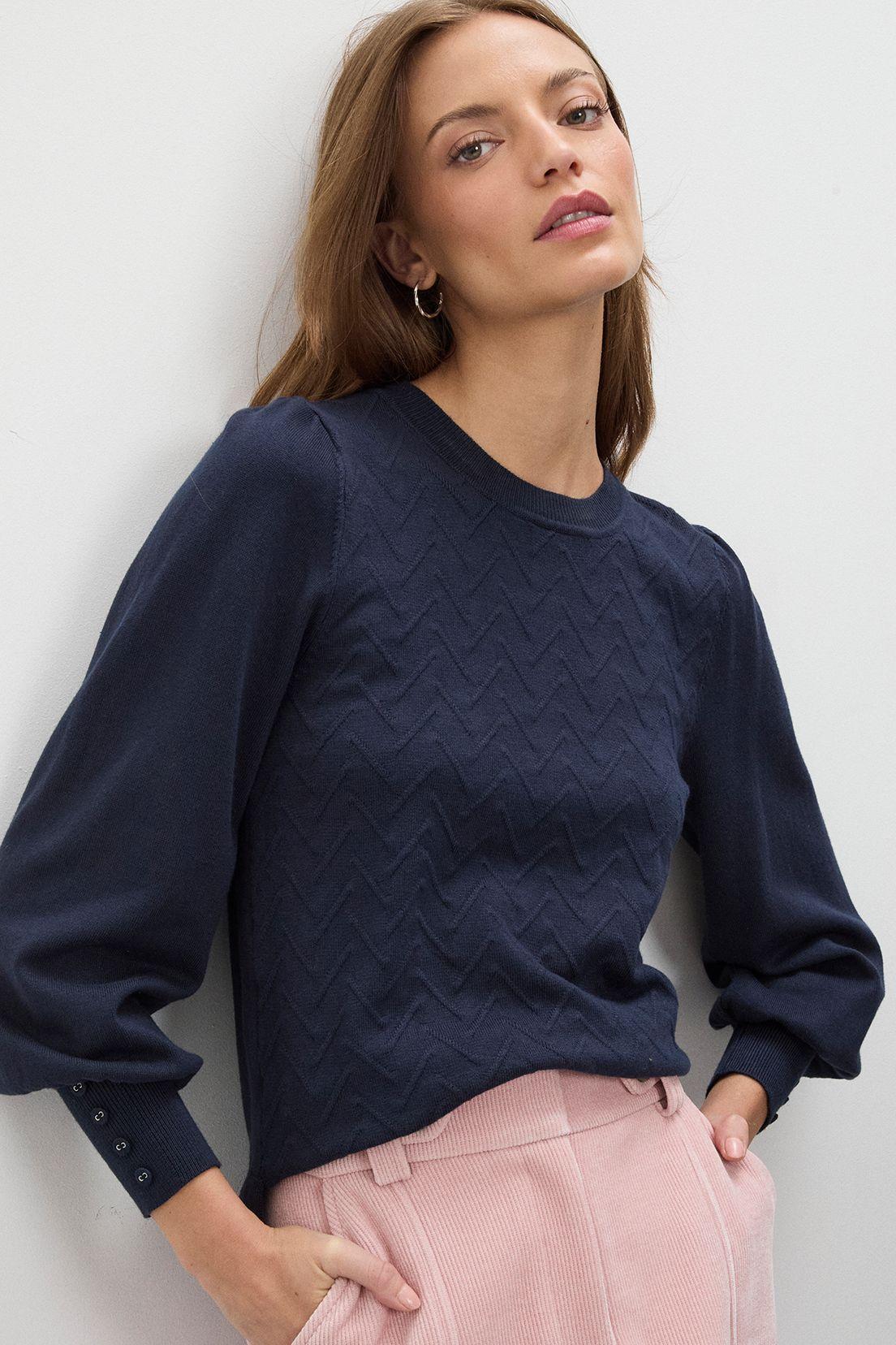 Sweater Liso Azul 18120125019104-0