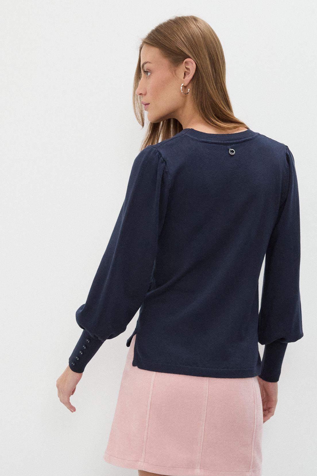 Sweater Liso Azul 18120125019104-4