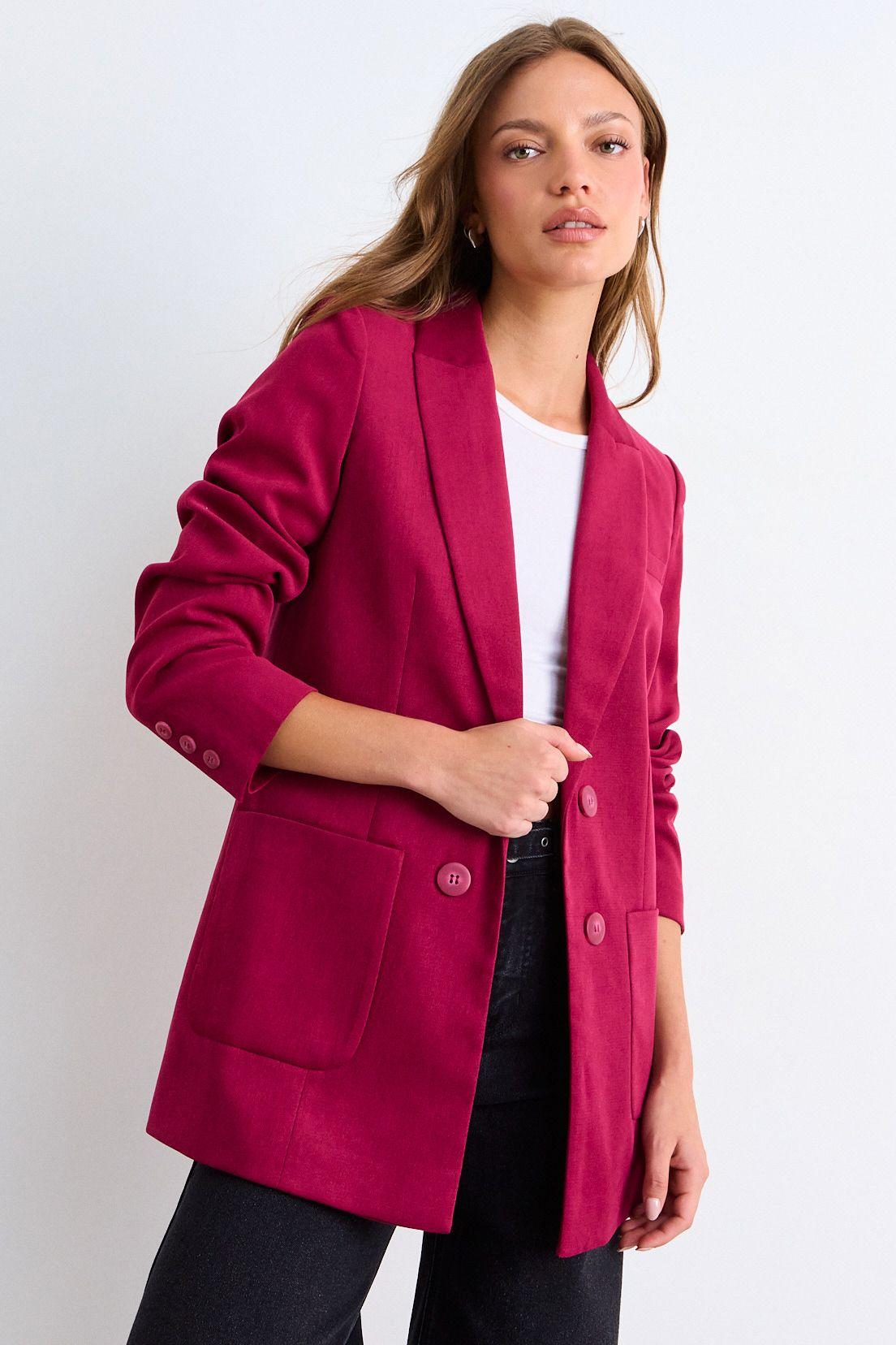 Blazer Liso Burdeos iO 16020126061112-0