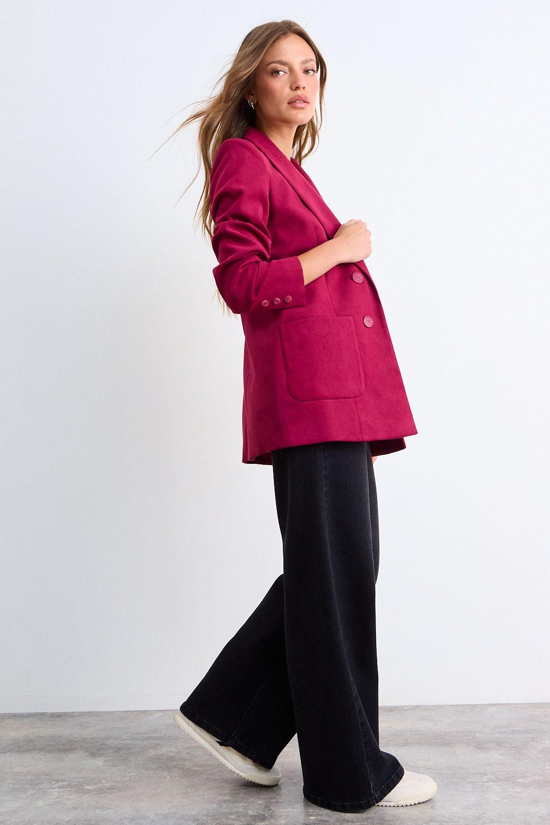 Blazer Liso Burdeos iO 16020126061112-3