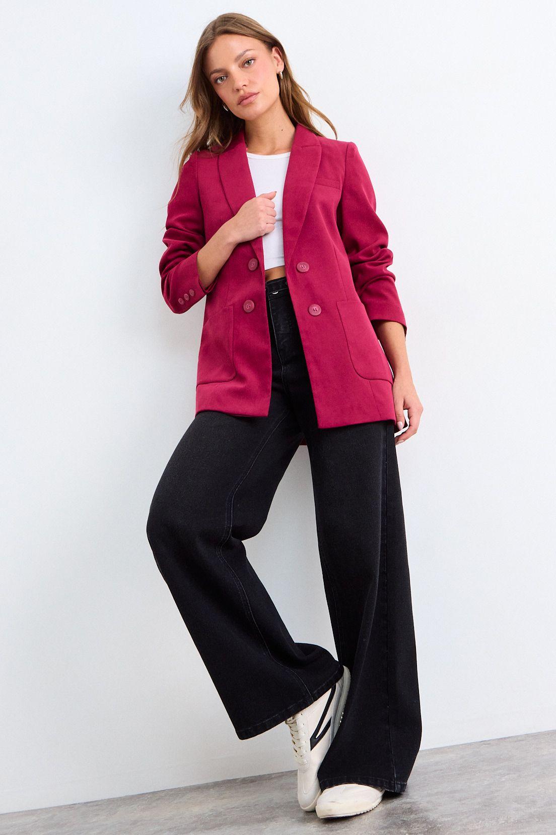 Blazer Liso Burdeos iO 16020126061112-4