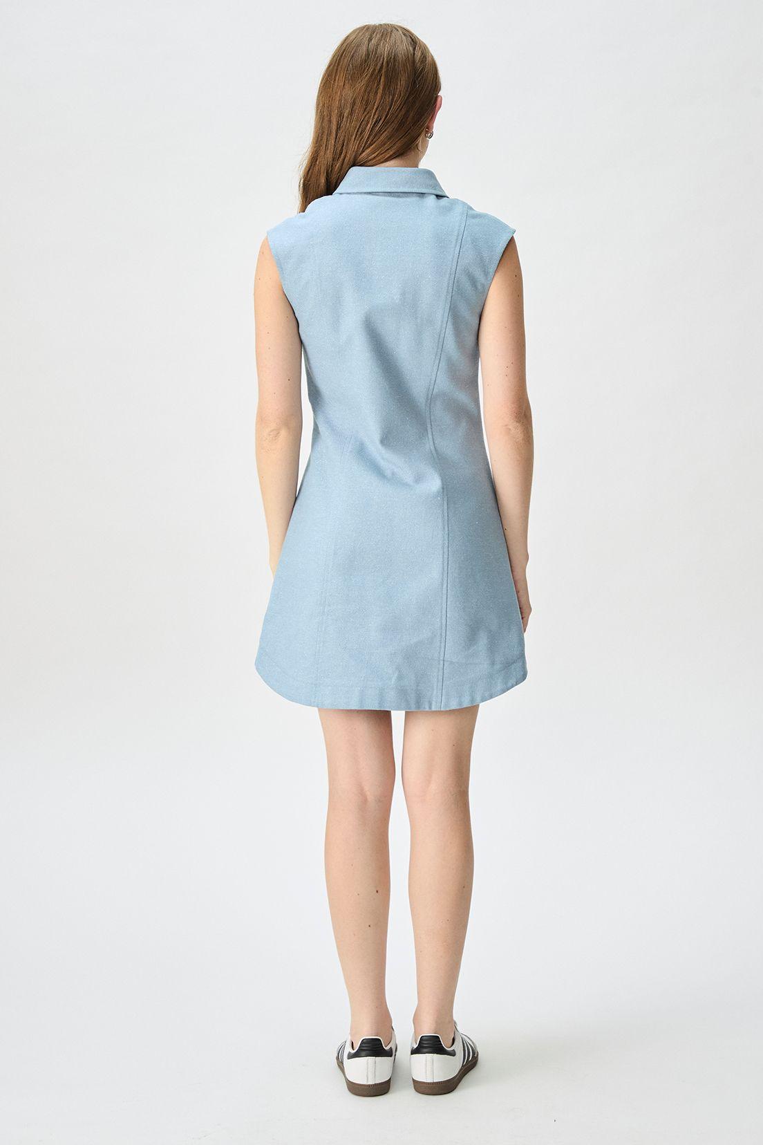 Vestido Liso Celeste iO 13020125001110-4