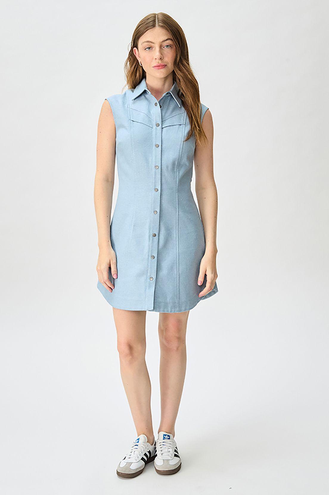 Vestido Liso Celeste iO 13020125001110-2