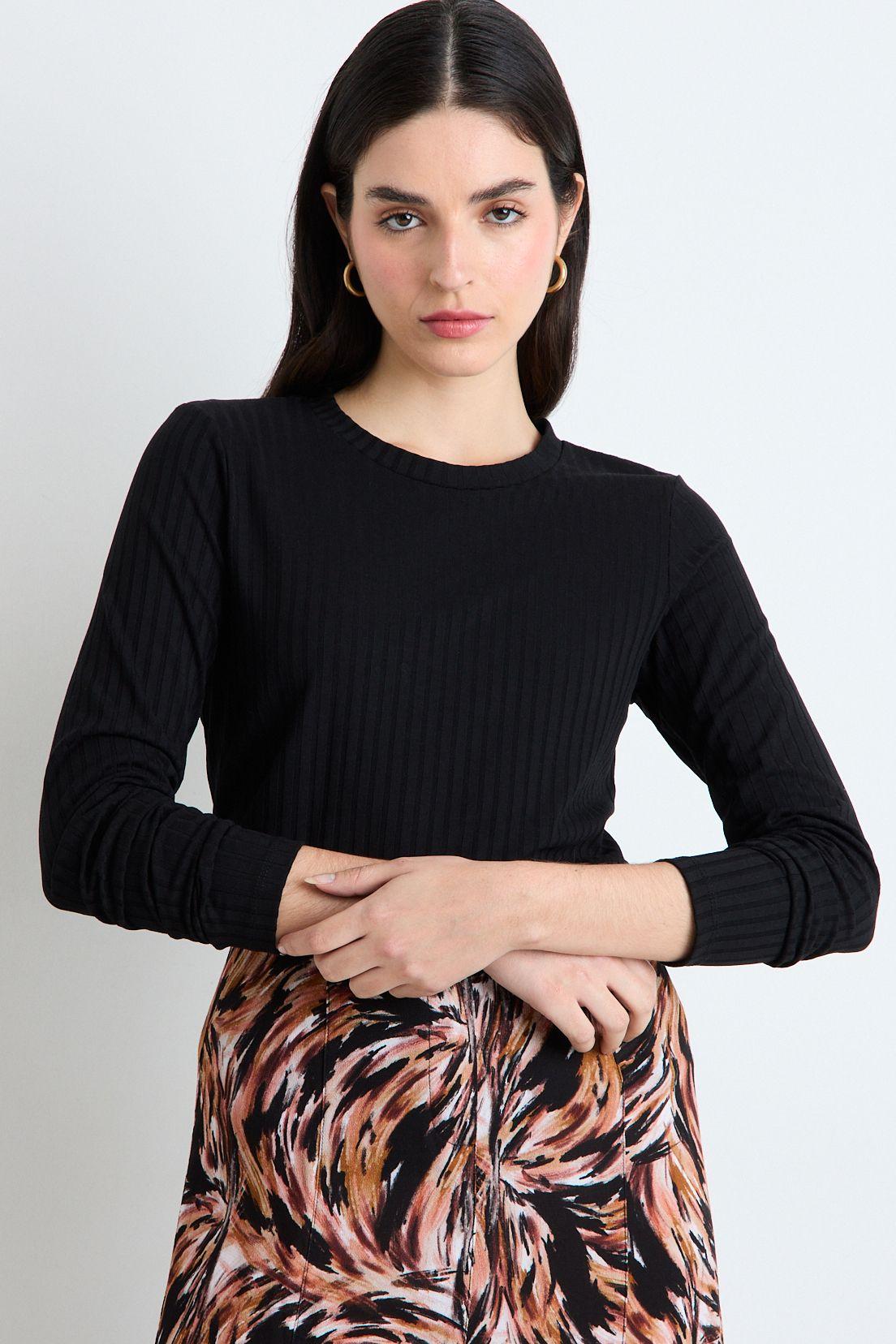 Polera Manga Larga Negro Ash 14207225090102-0