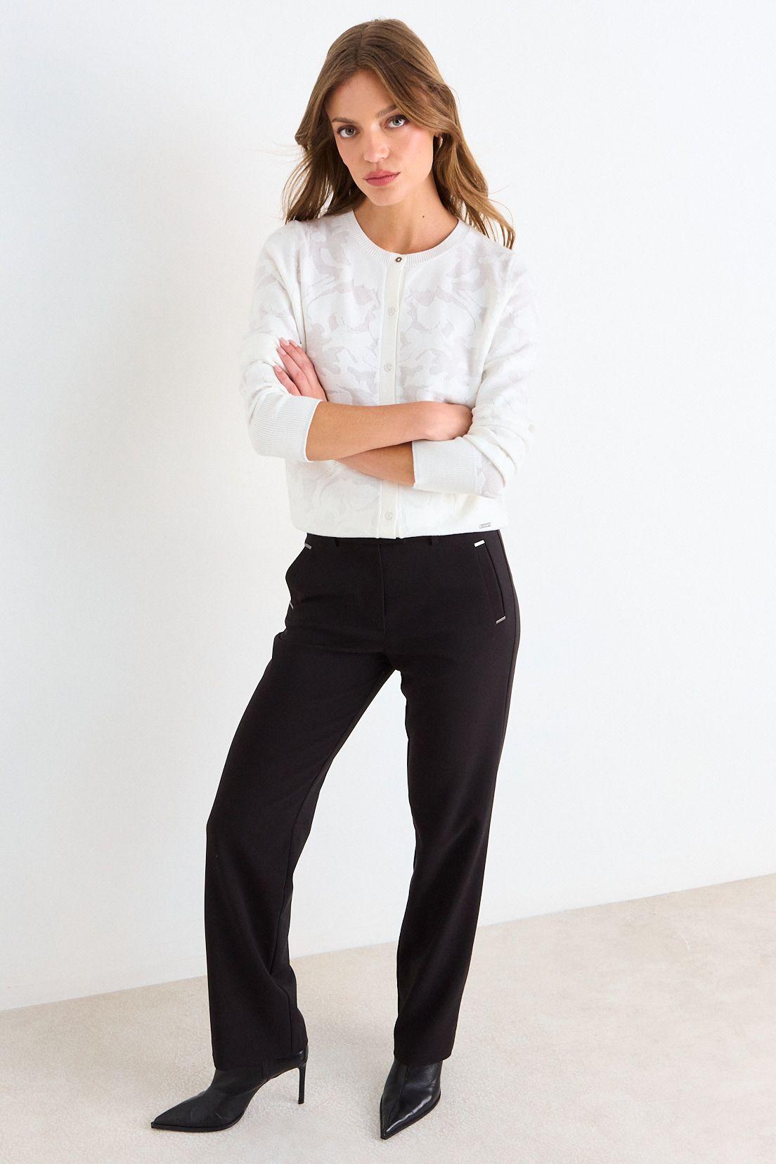 Cardigan Jaqcuard Crudo Ash 18007126003105-0