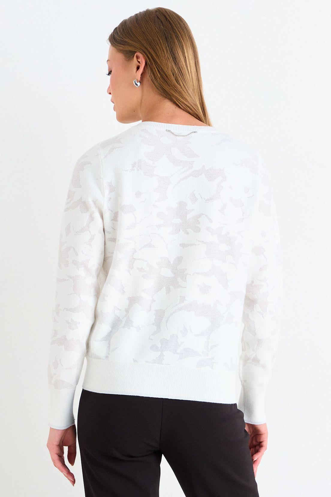 Cardigan Jaqcuard Crudo Ash 18007126003105-2