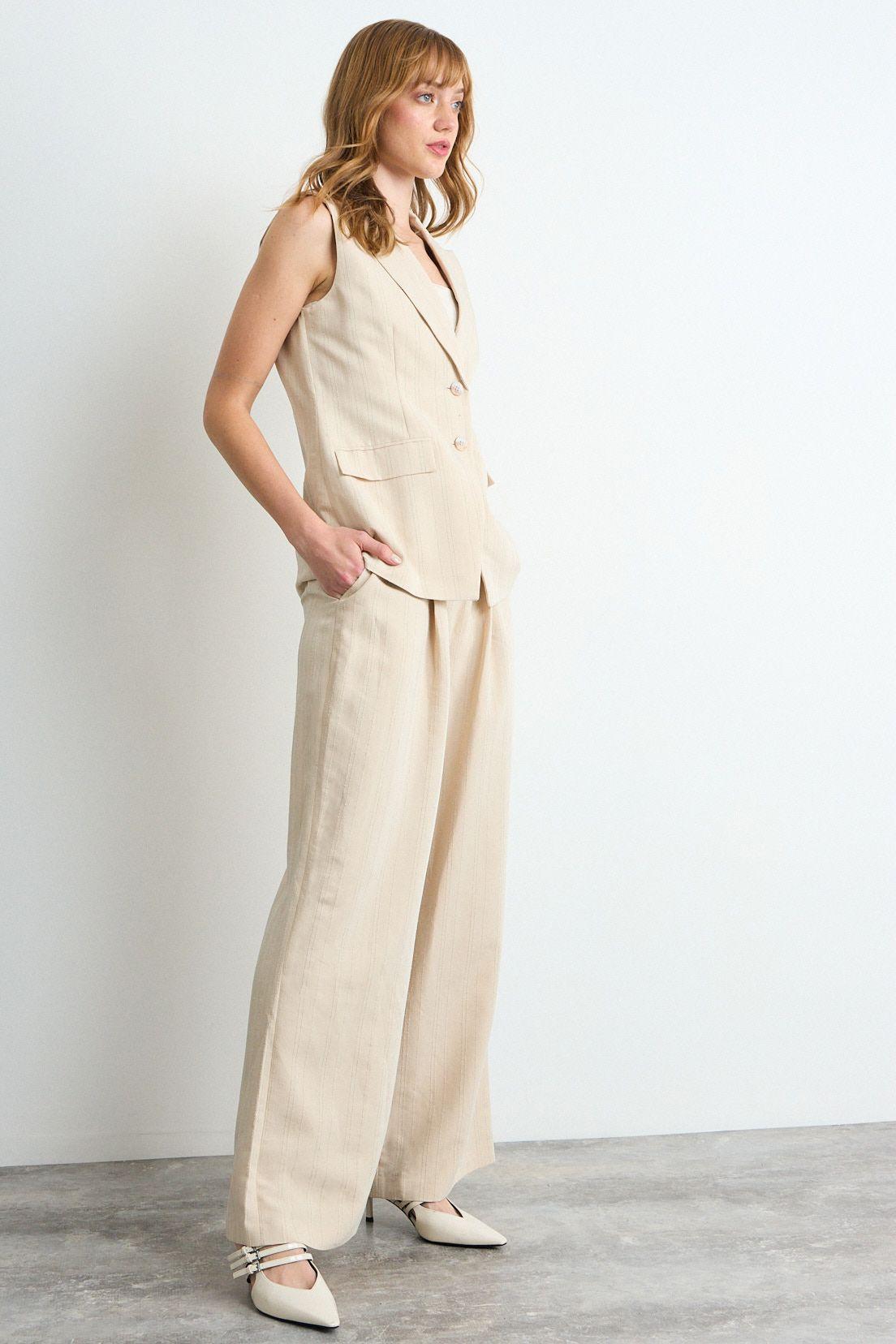 Pantalon Liso Beige iO 11020225019106-4