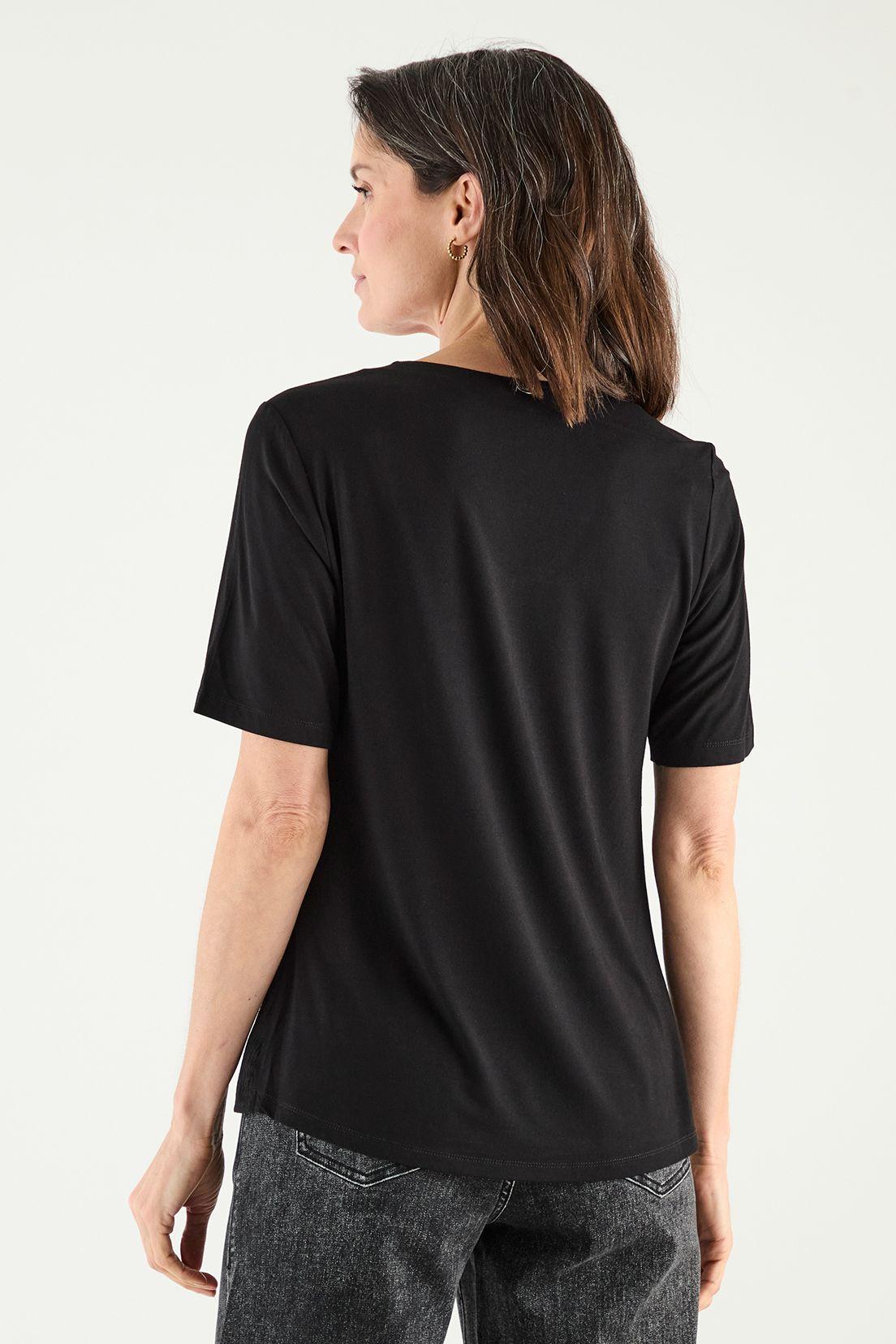 Polera Doble Tela Negro Ma Griffe 14202125052102-3