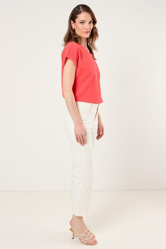 Polera Lisa Coral Ma Griffe 14204225032133-4