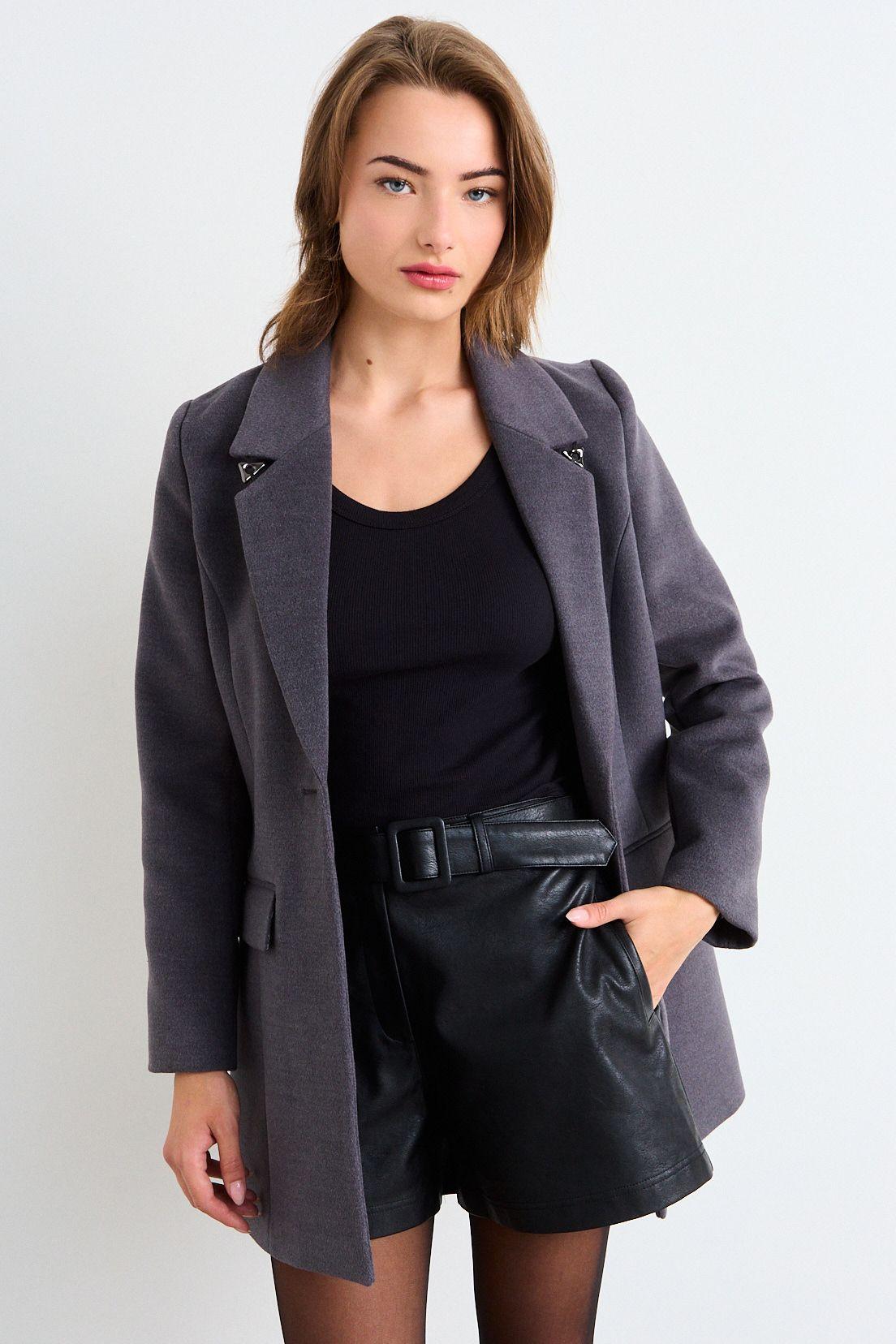 Chaqueton Liso Gris iO 17220126001163-0