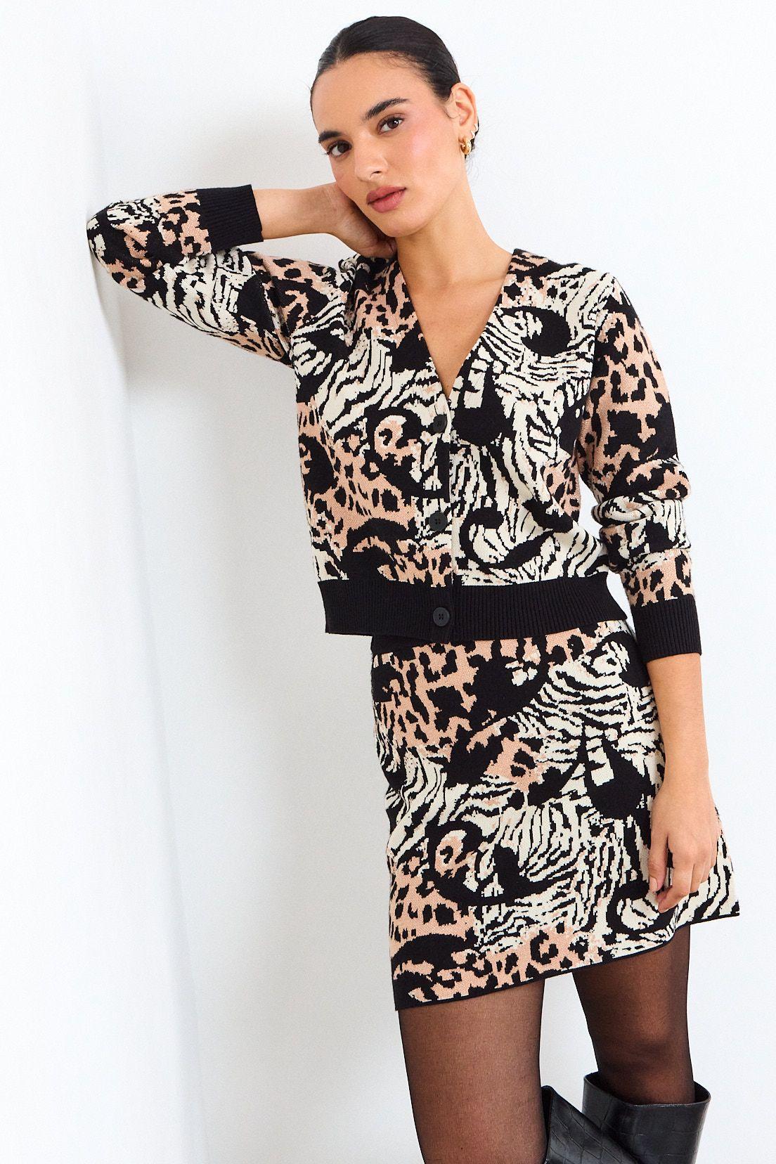 Cardigan Top Negro iO 18620126011102-0