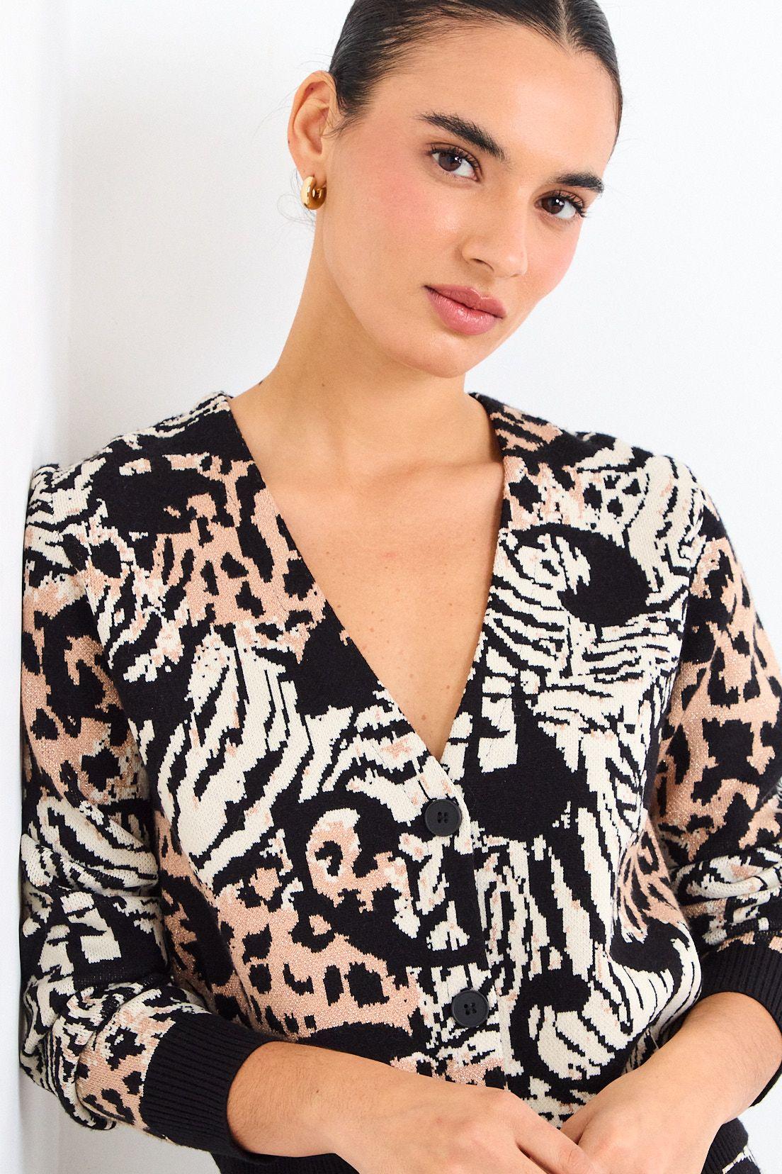 Cardigan Top Negro iO 18620126011102-1