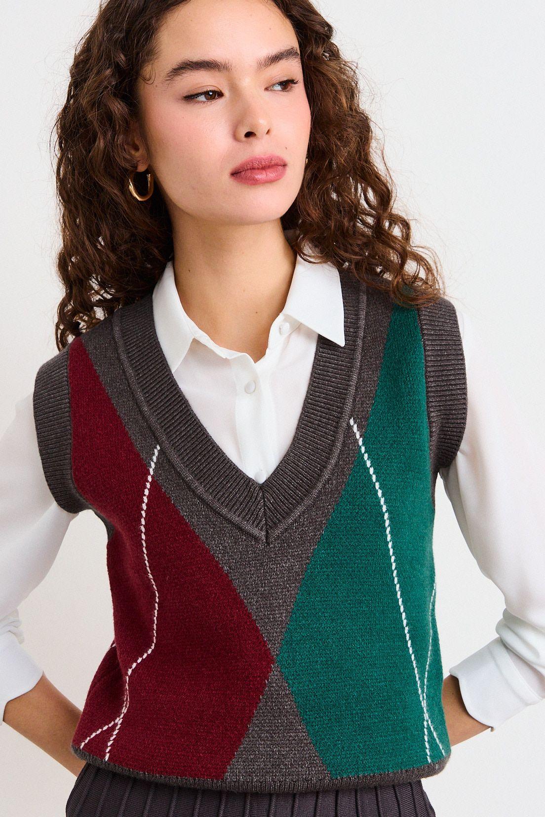 Sweater Sin Mangas Fantasia Gris iO 18720226002113-0