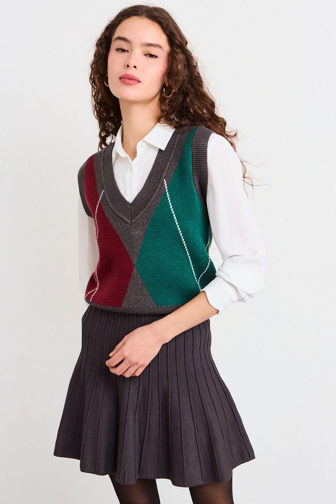 Sweater Sin Mangas Fantasia Gris iO 18720226002113-1