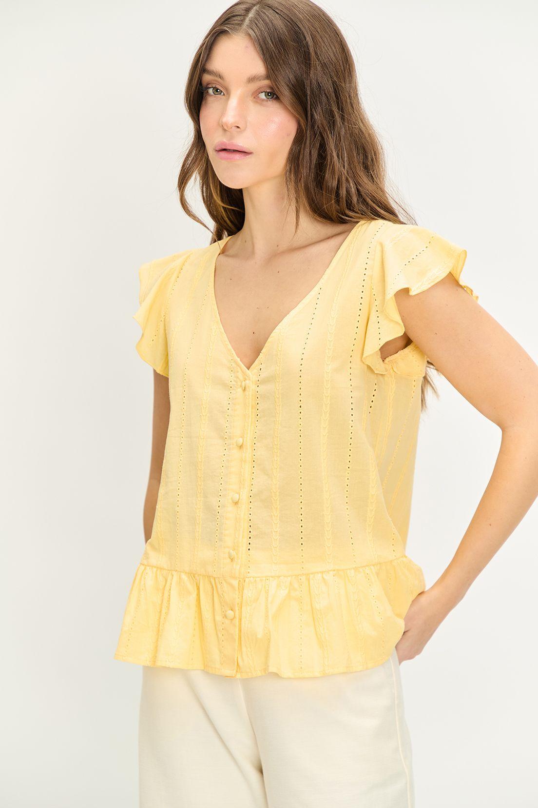 Blusa Lisa amarillo iO 14020224009108-2