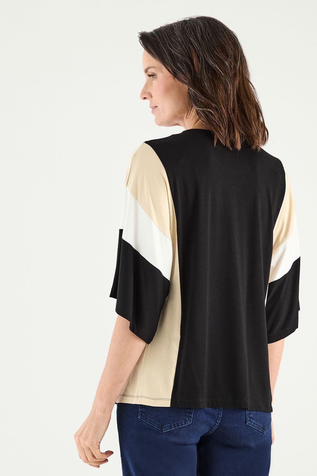 Polera Bloques Negro Ma Griffe 14202125050102-3