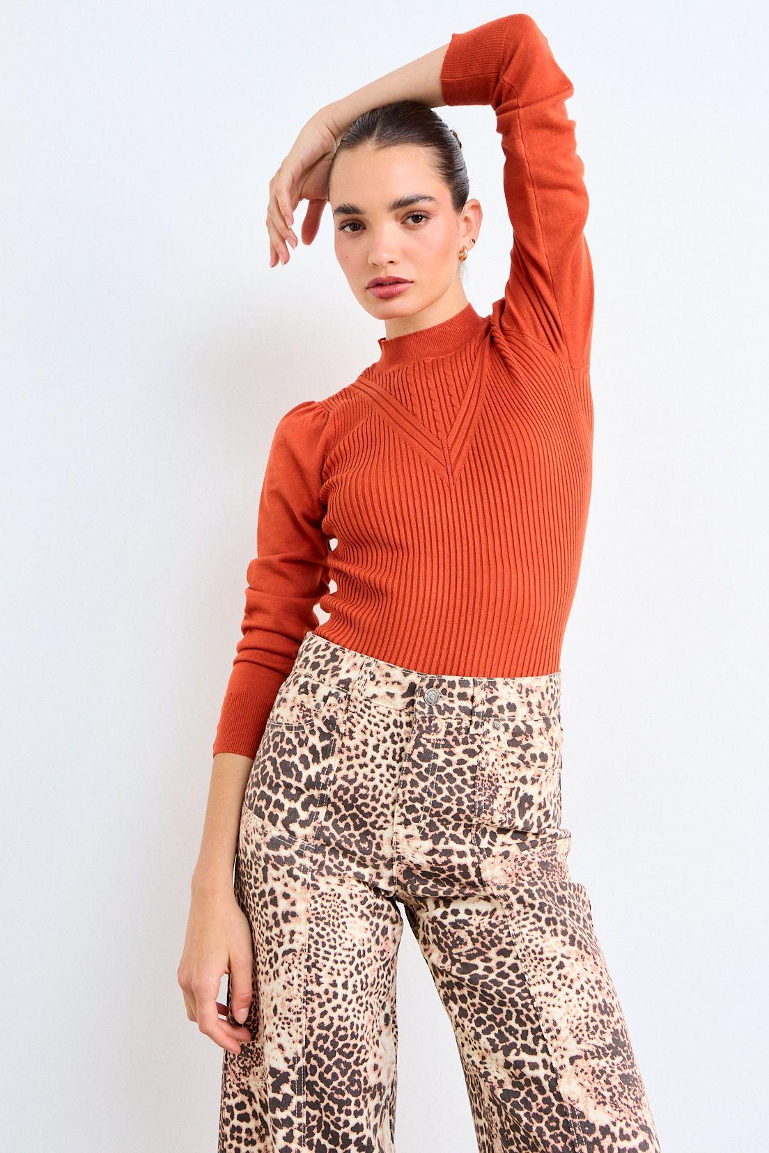 Sweater Liso Naranjo iO 18120126005114-2