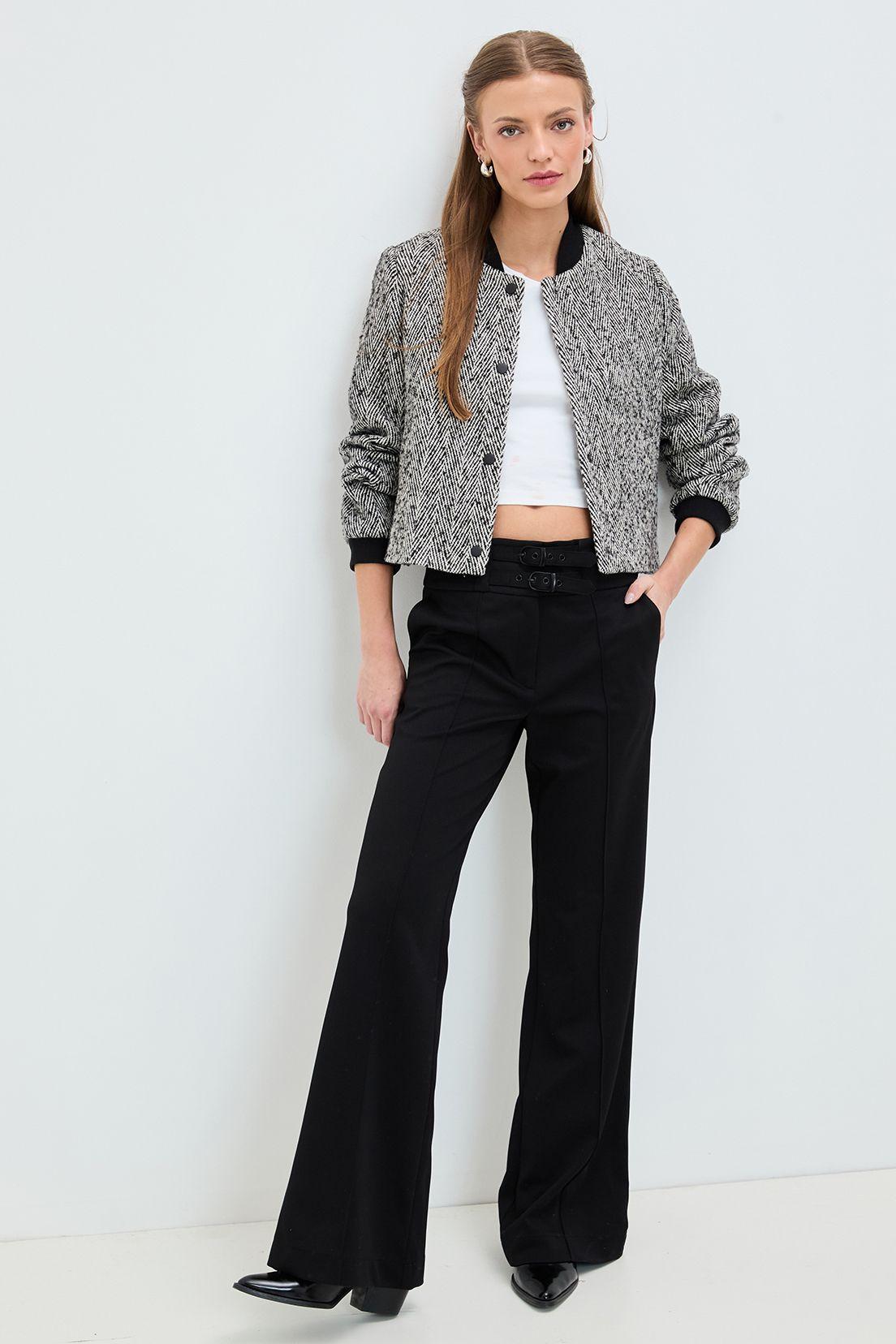 Pantalon Liso Negro 11020125056102-0
