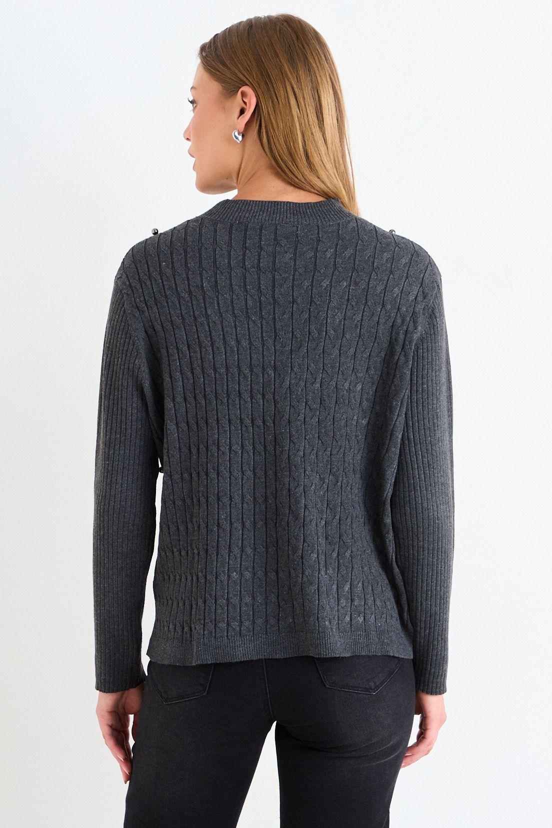 Sweater Liso Gris Ash 18104125020113-2