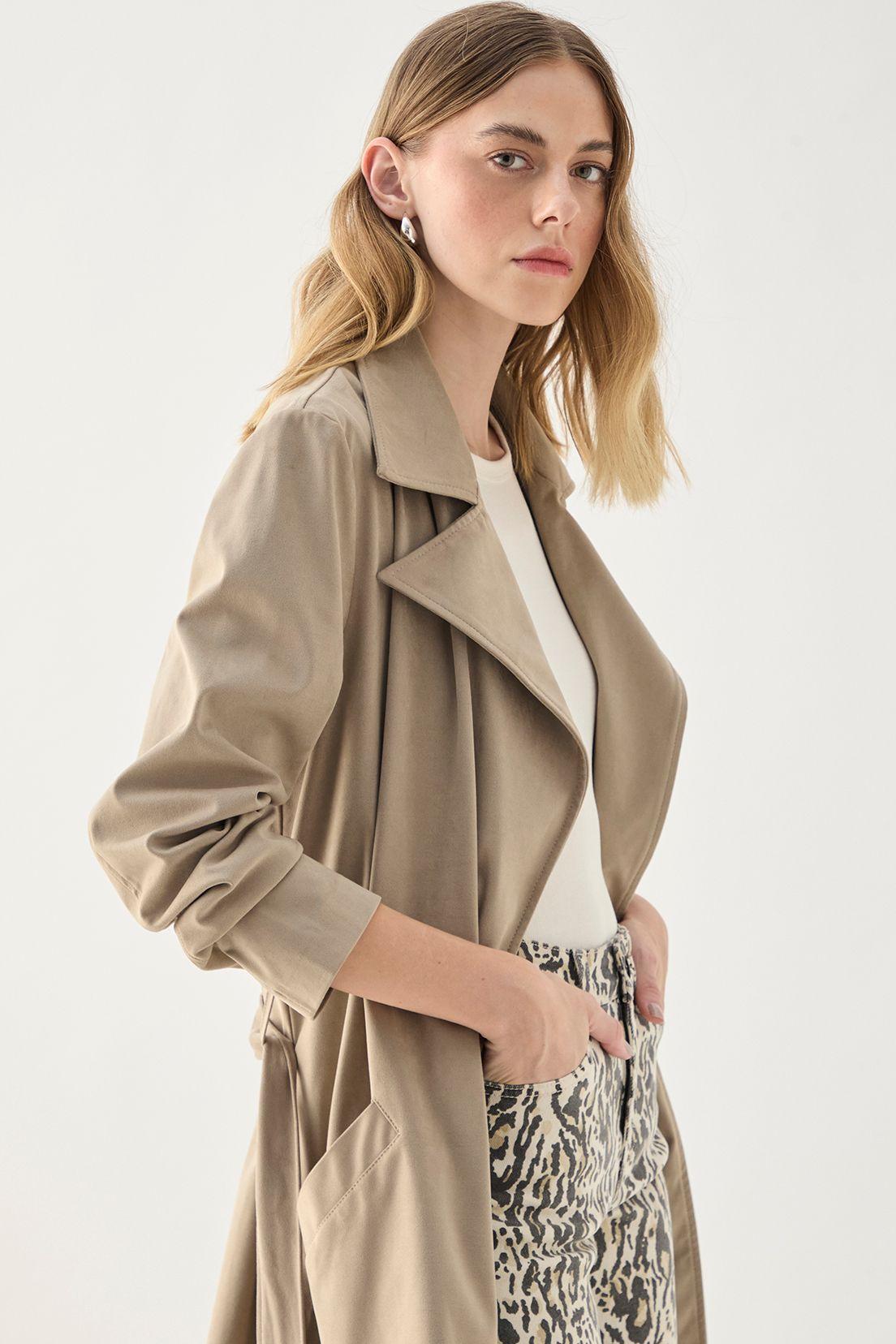 Trench Liso Avellana 17407125002126-2