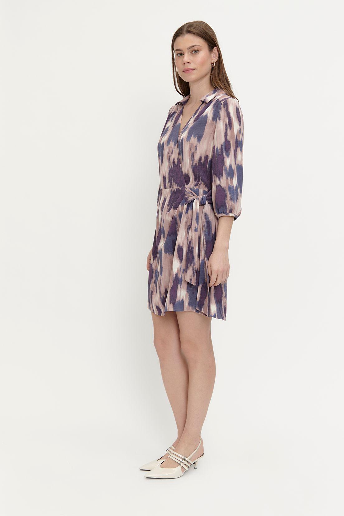 Vestido Estampado Camisero Morado Ash 13107224002121-3