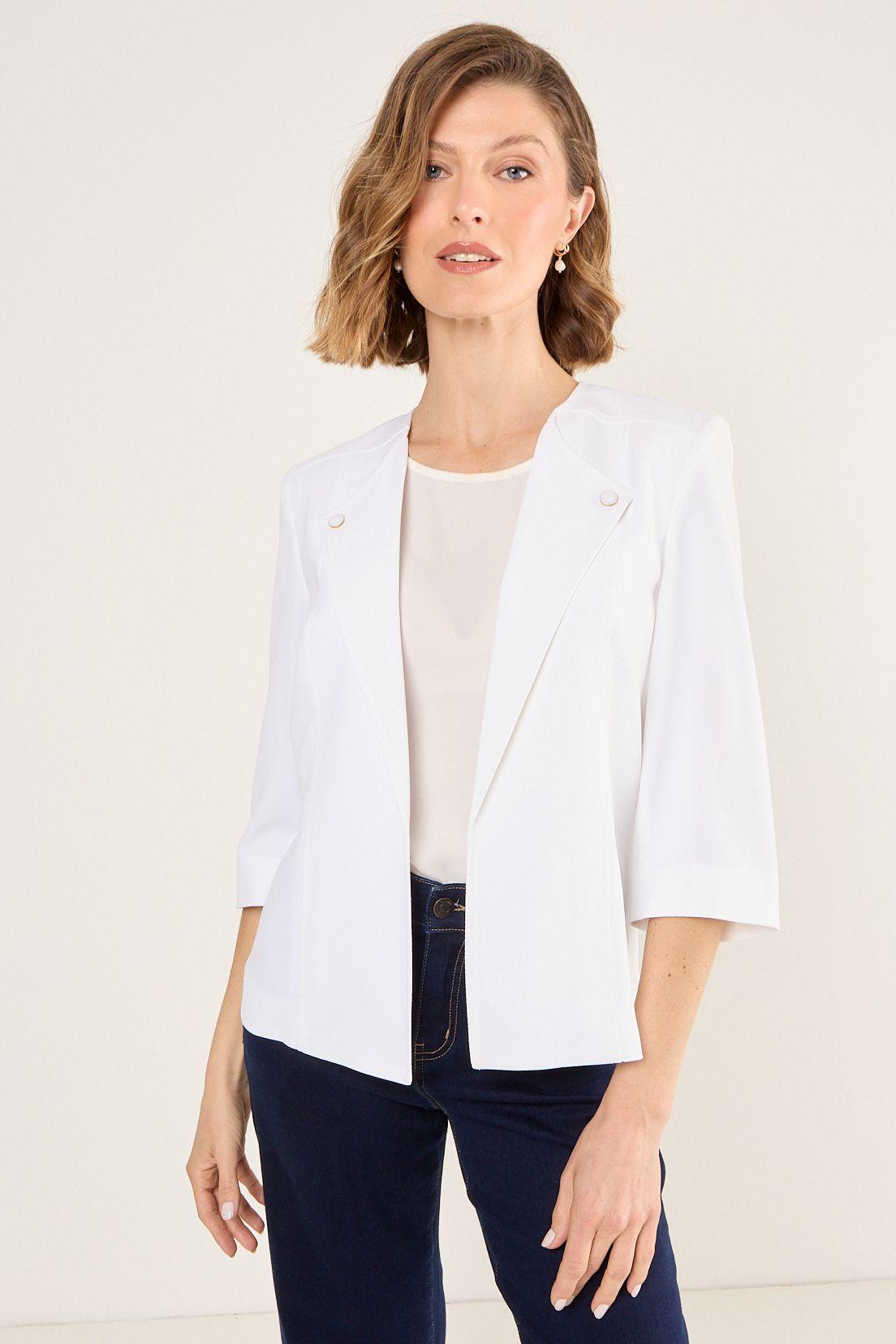 Blazer Liso Blanco Ma Griffe 16002225006101-0