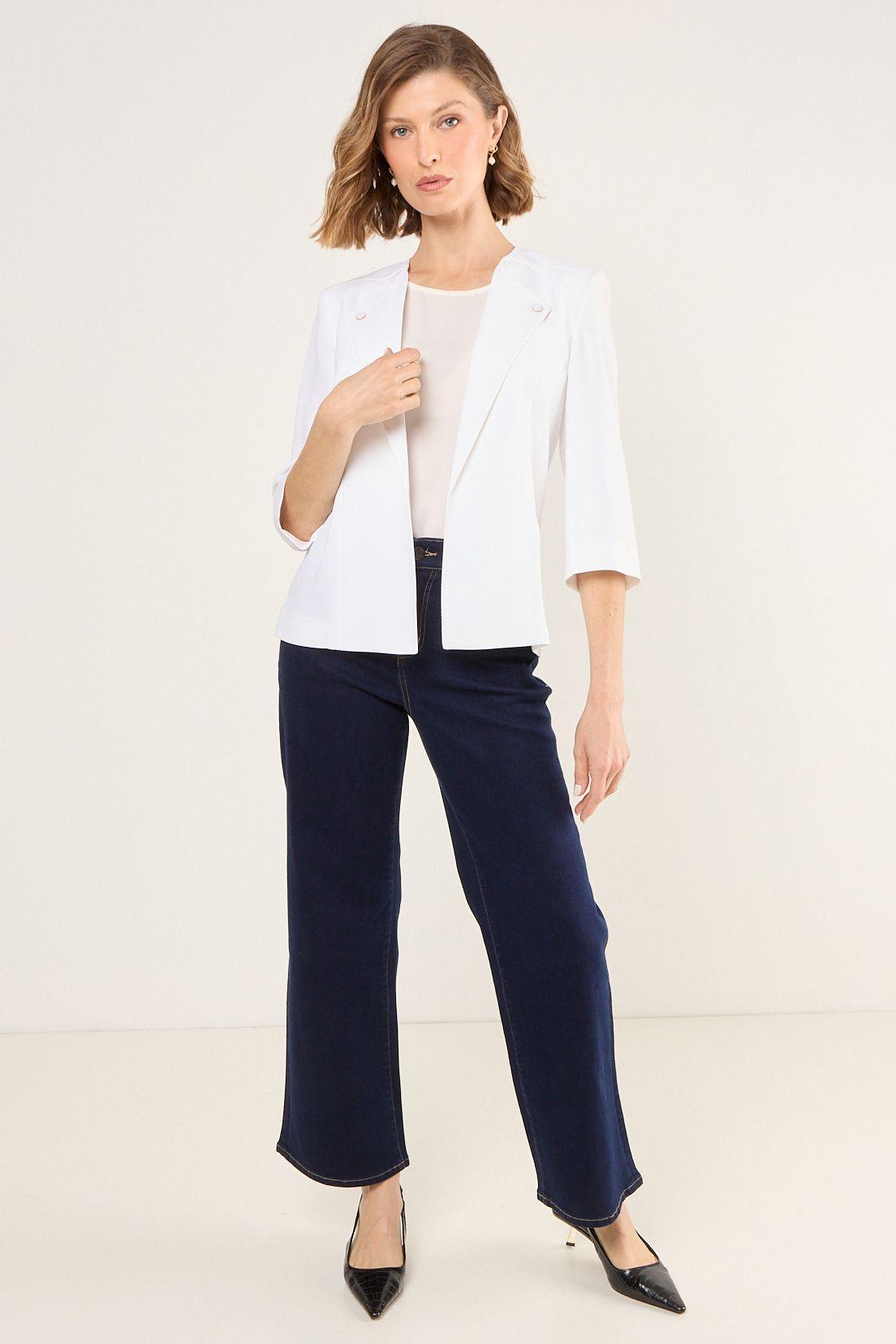 Blazer Liso Blanco Ma Griffe 16002225006101-3
