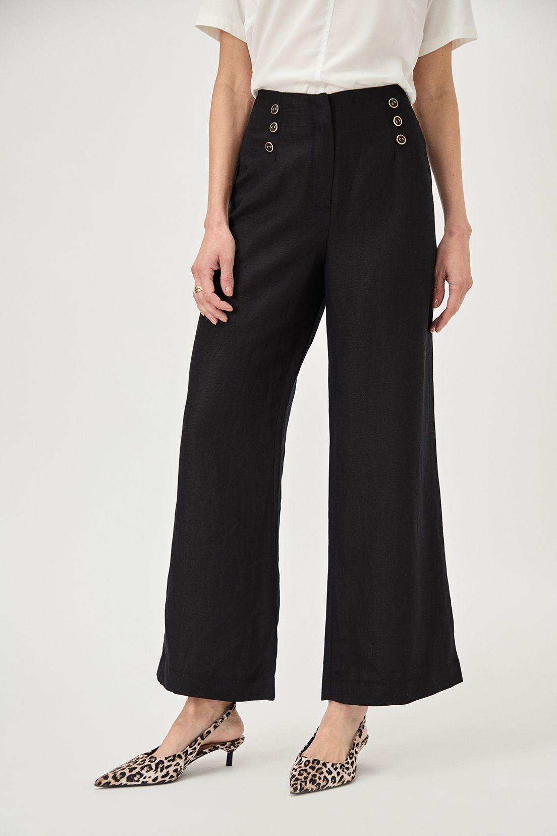 Pantalon Wide Botones Negro Ma Griffe 11002224056102-1