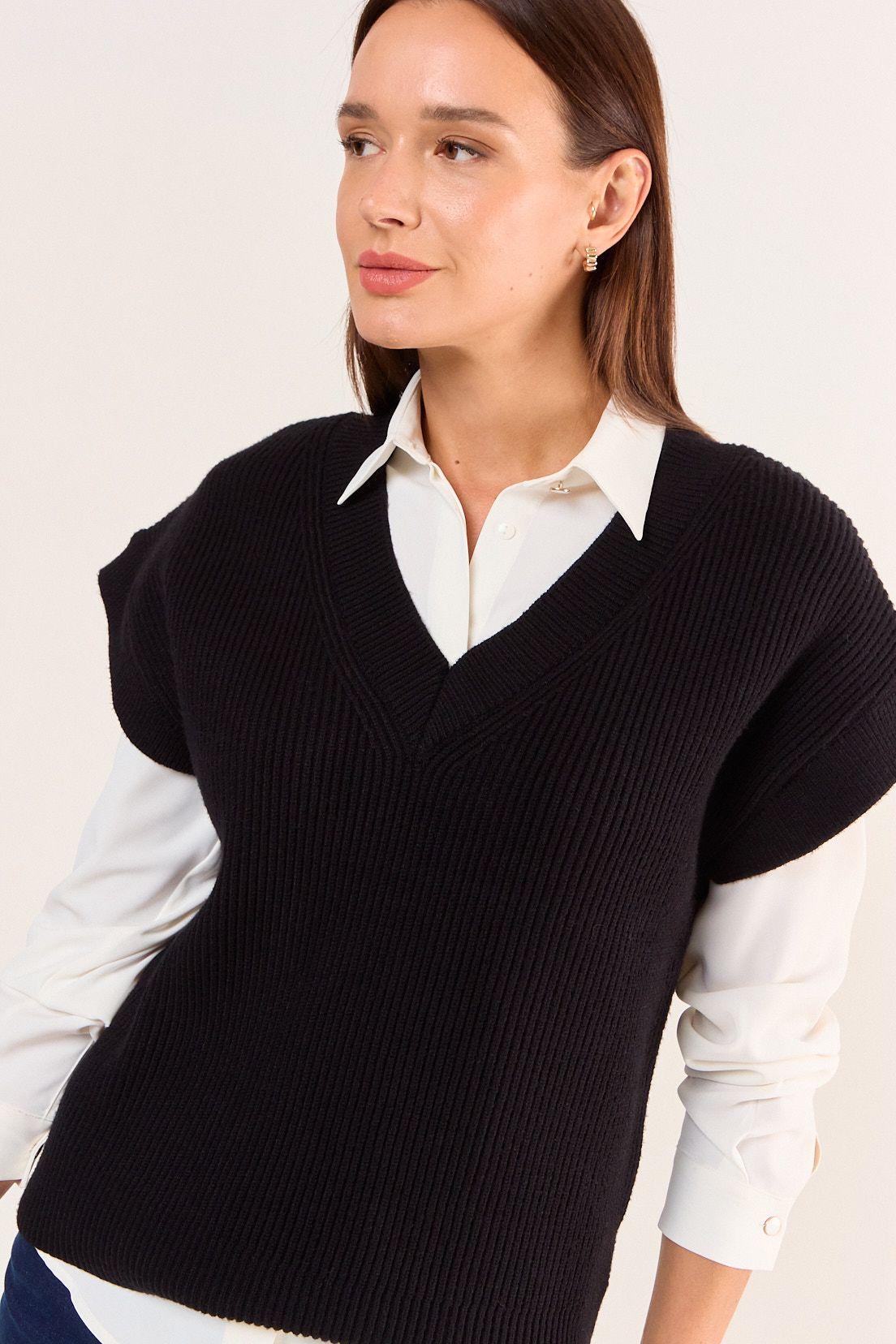 Sweater Liso Negro Ma Griffe 18102125054102-1