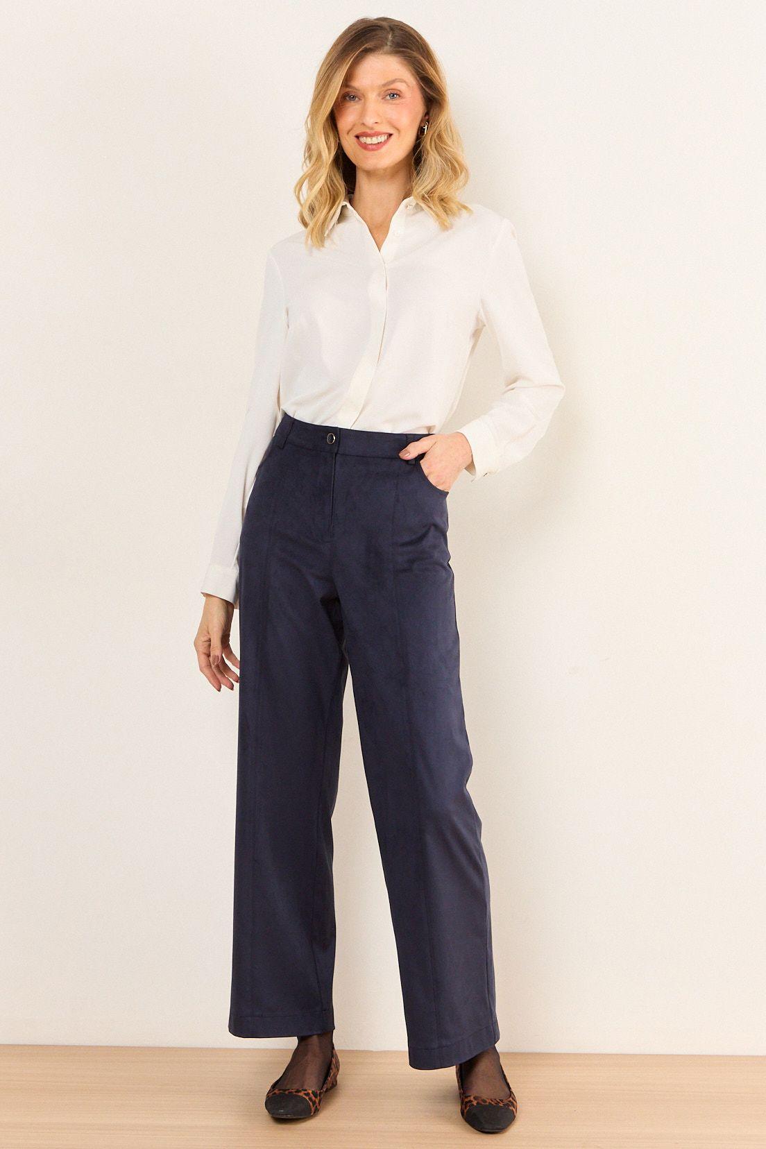 Pantalon Suede Azul Ma Griffe 11002125057104-0