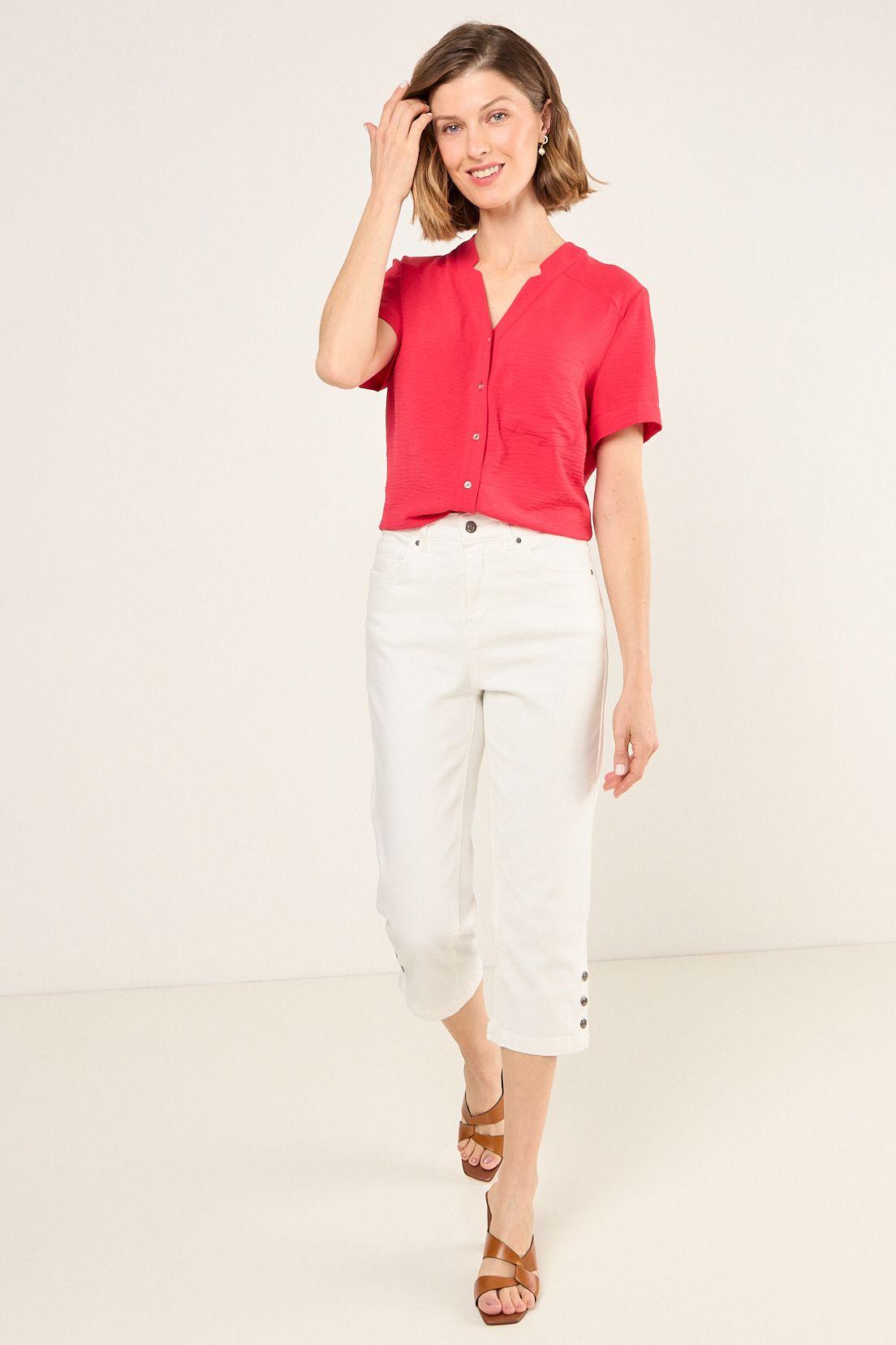 Blusa Lisa Rojo Ma Griffe 14004225033103-3