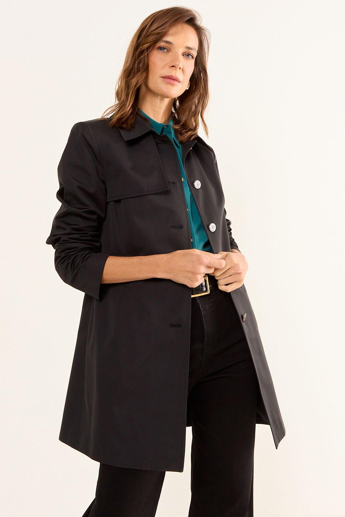 Trench Formal Negro Ma Griffe 17402126051102-0