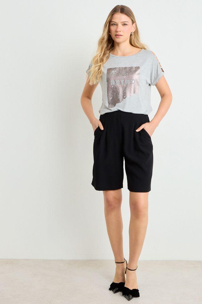 Polera Manga Corta Gris Ash 14607225002113-3
