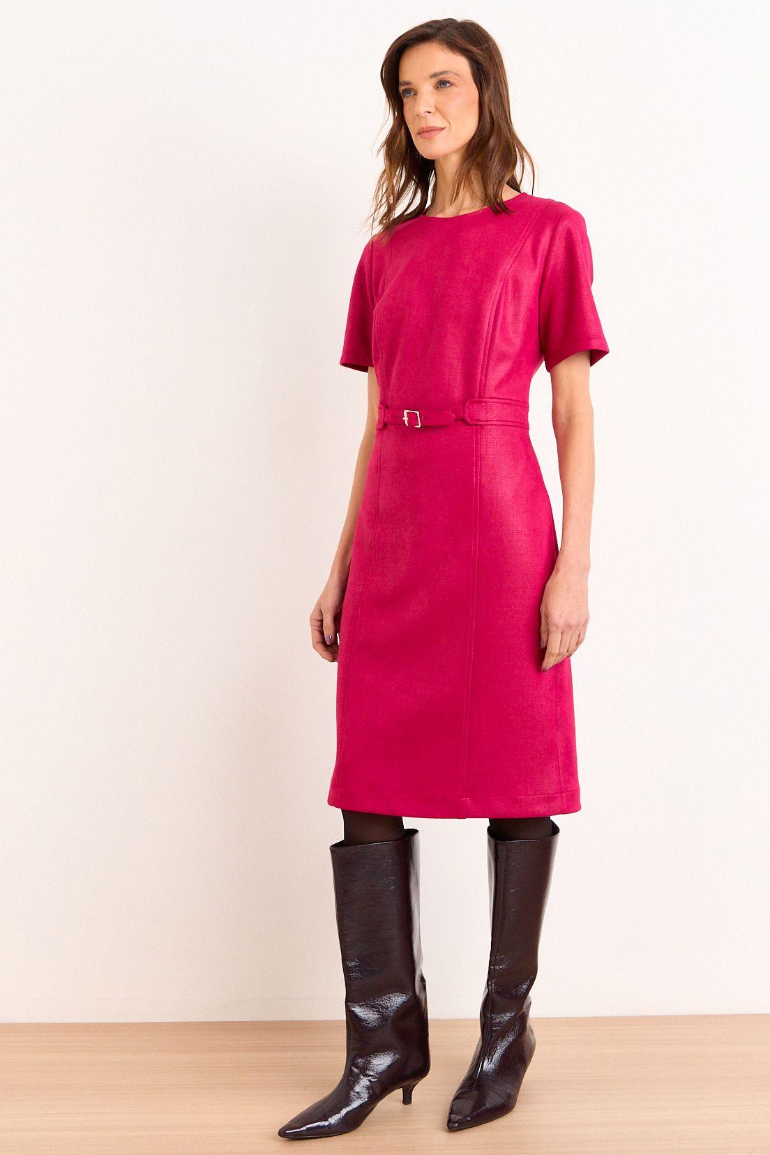 Vestido Antelina Fucsia Ma Griffe 13002226051116-3