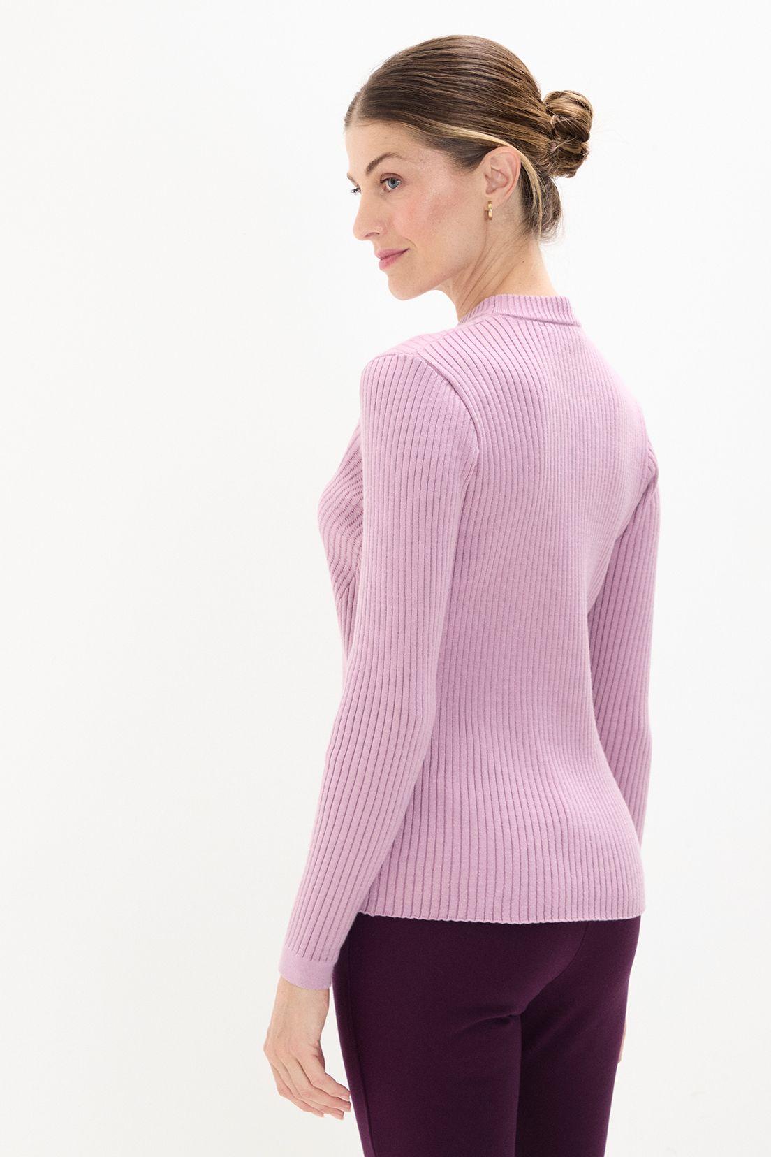 Tejido Cerrado Cuello Alto Rosa 18102125004123-2