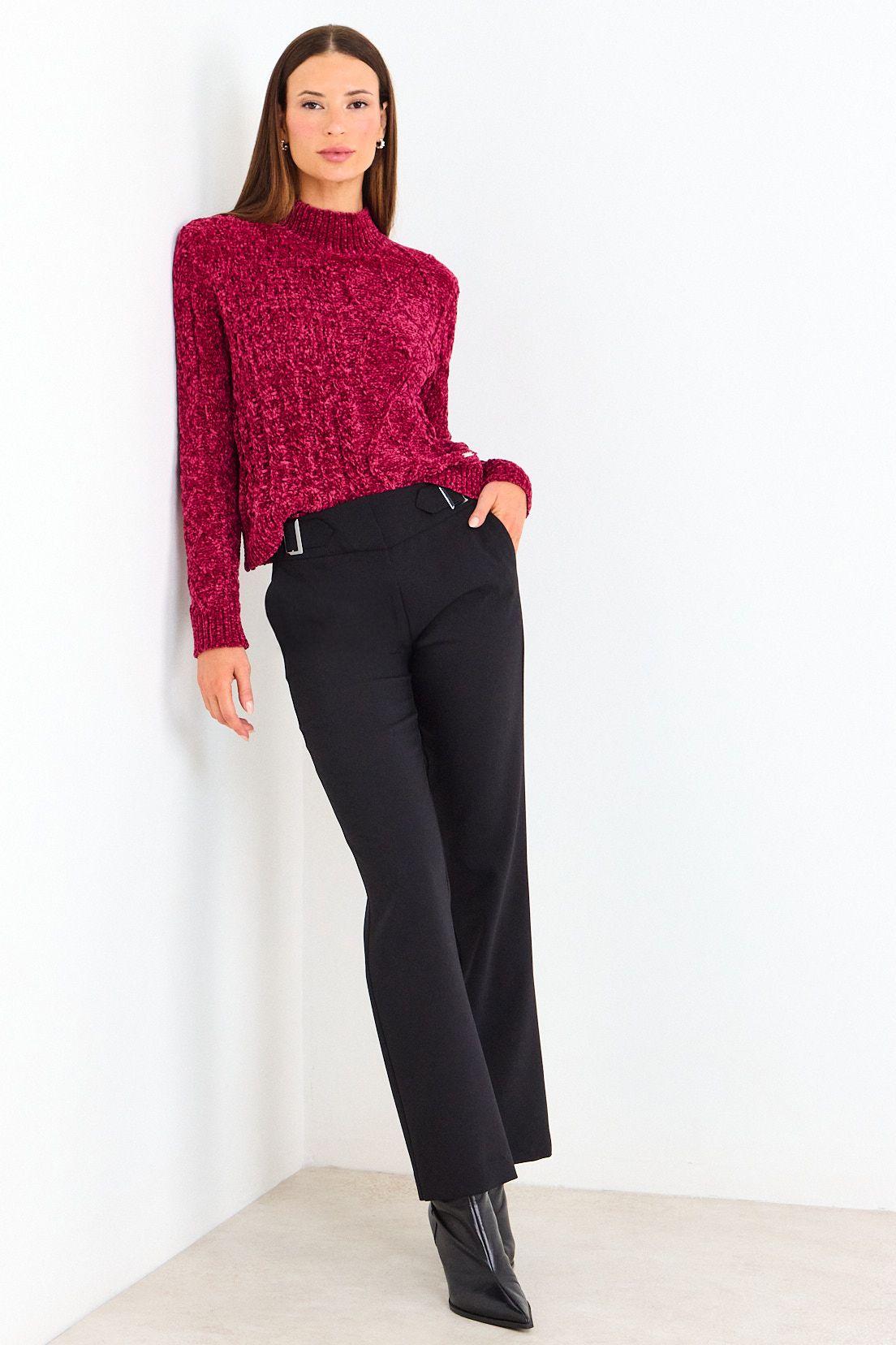 Sweater Chenille Trenzado Fucsia Ash 18107126008116-3