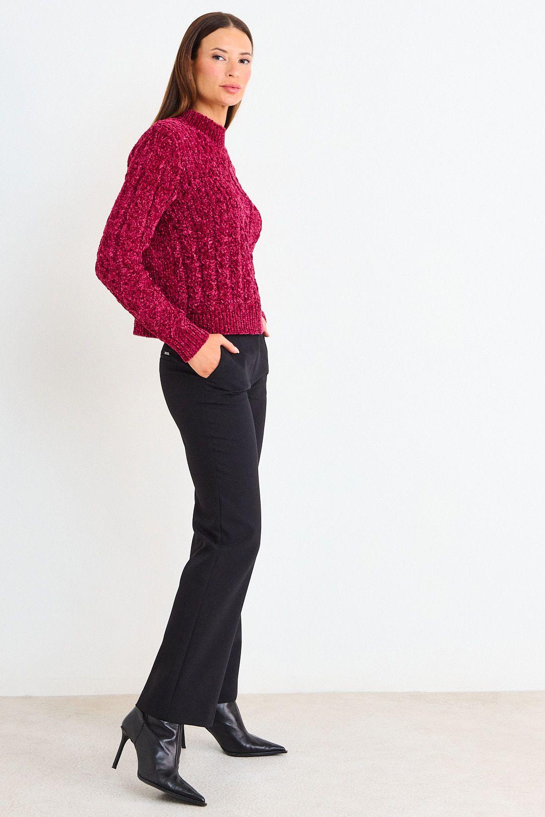 Sweater Chenille Trenzado Fucsia Ash 18107126008116-4