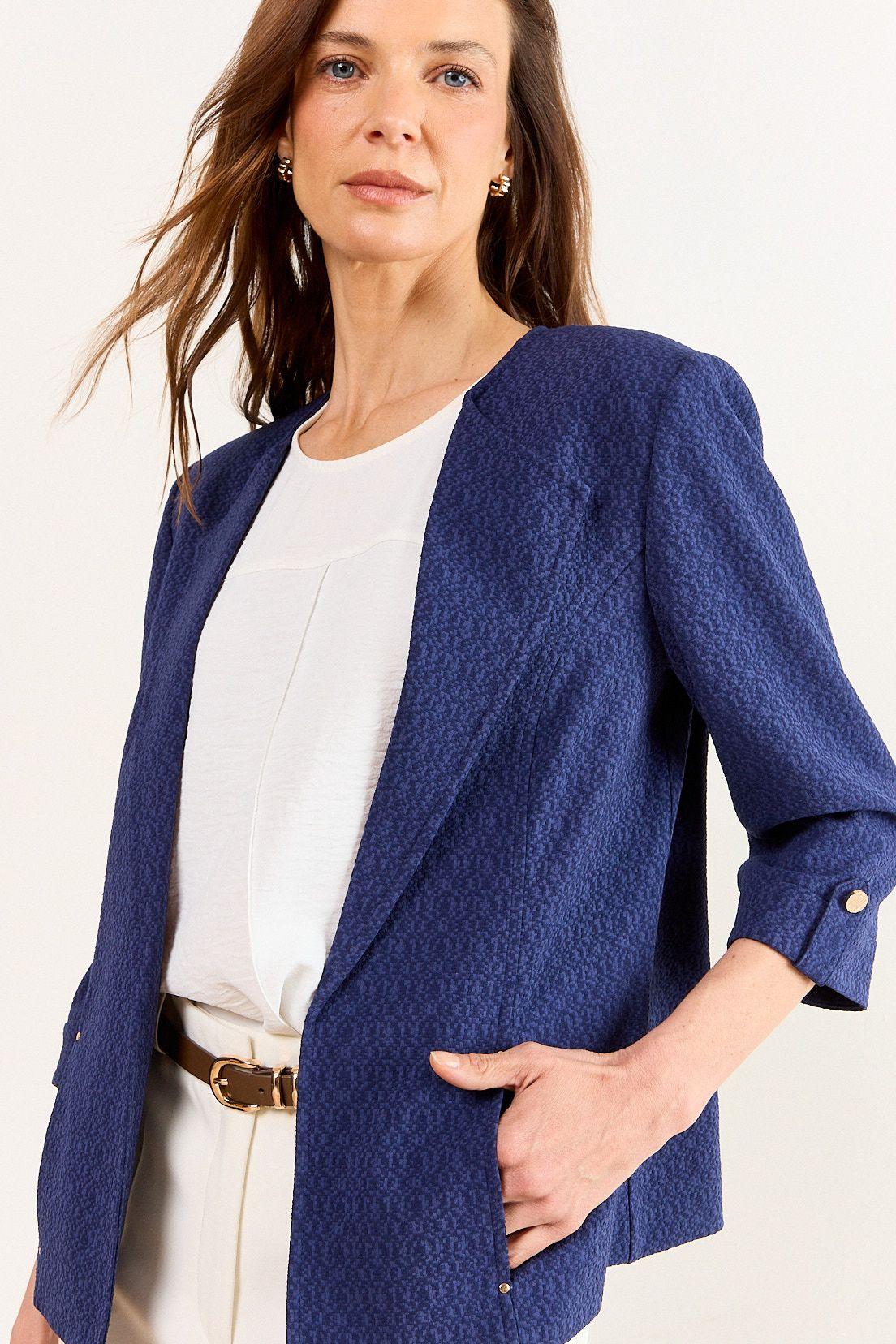 Blazer Azul Ma Griffe 16002226006104-0