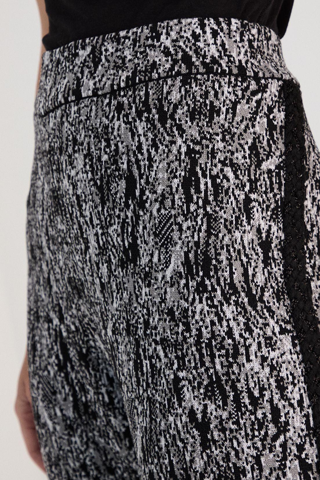 Pantalon Tejido Print Negro 11107125002102-2
