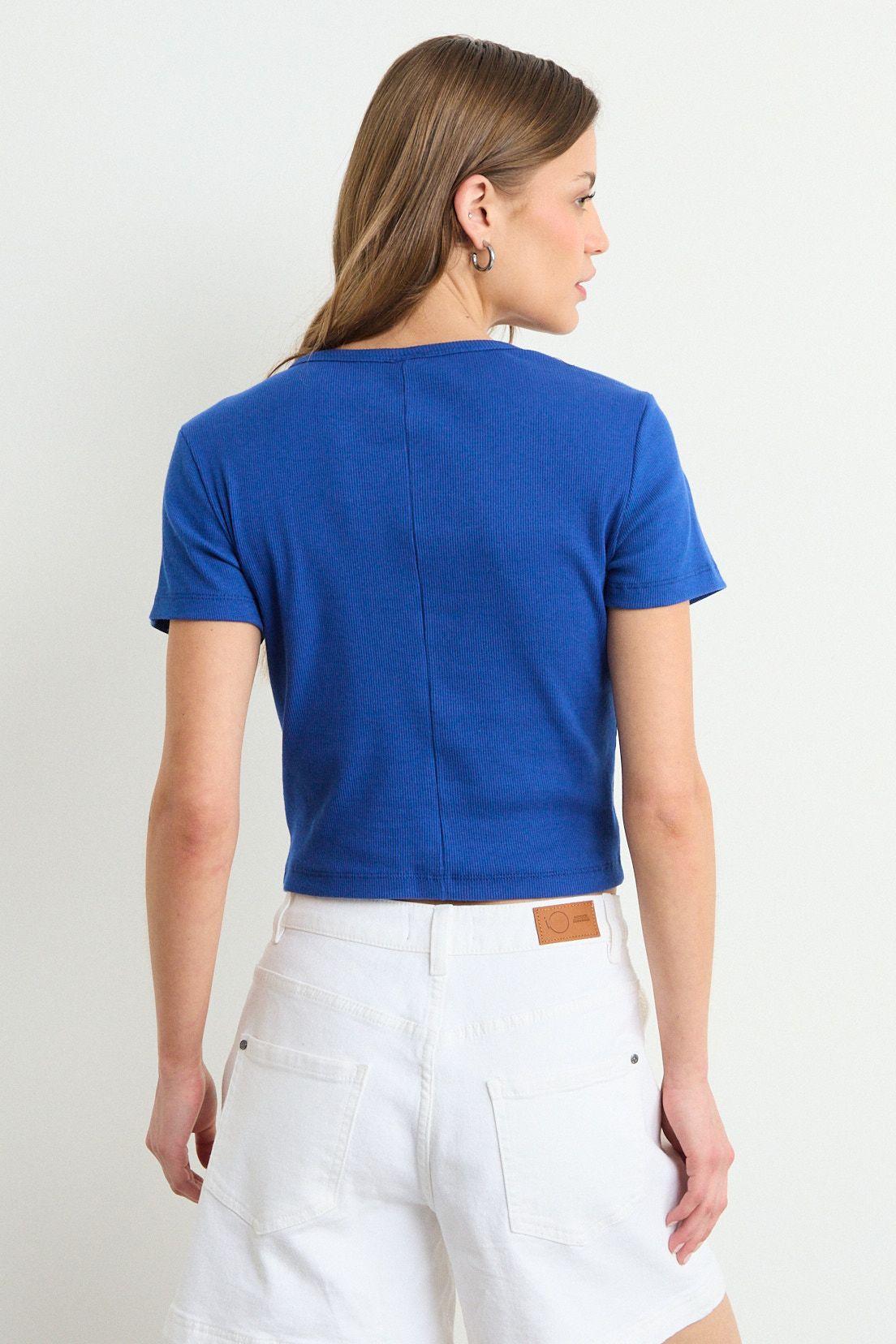 Polera Lisa Azul Marino iO 14204225108104-2