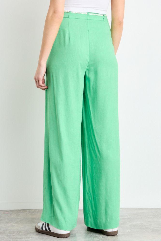 Pantalon Liso Verde Oliva iO 11020225017107-3