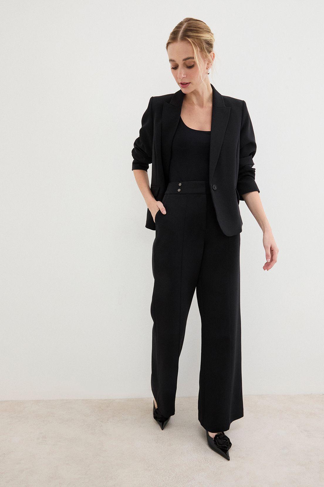 Pantalon Liso Negro 11007125057102-0