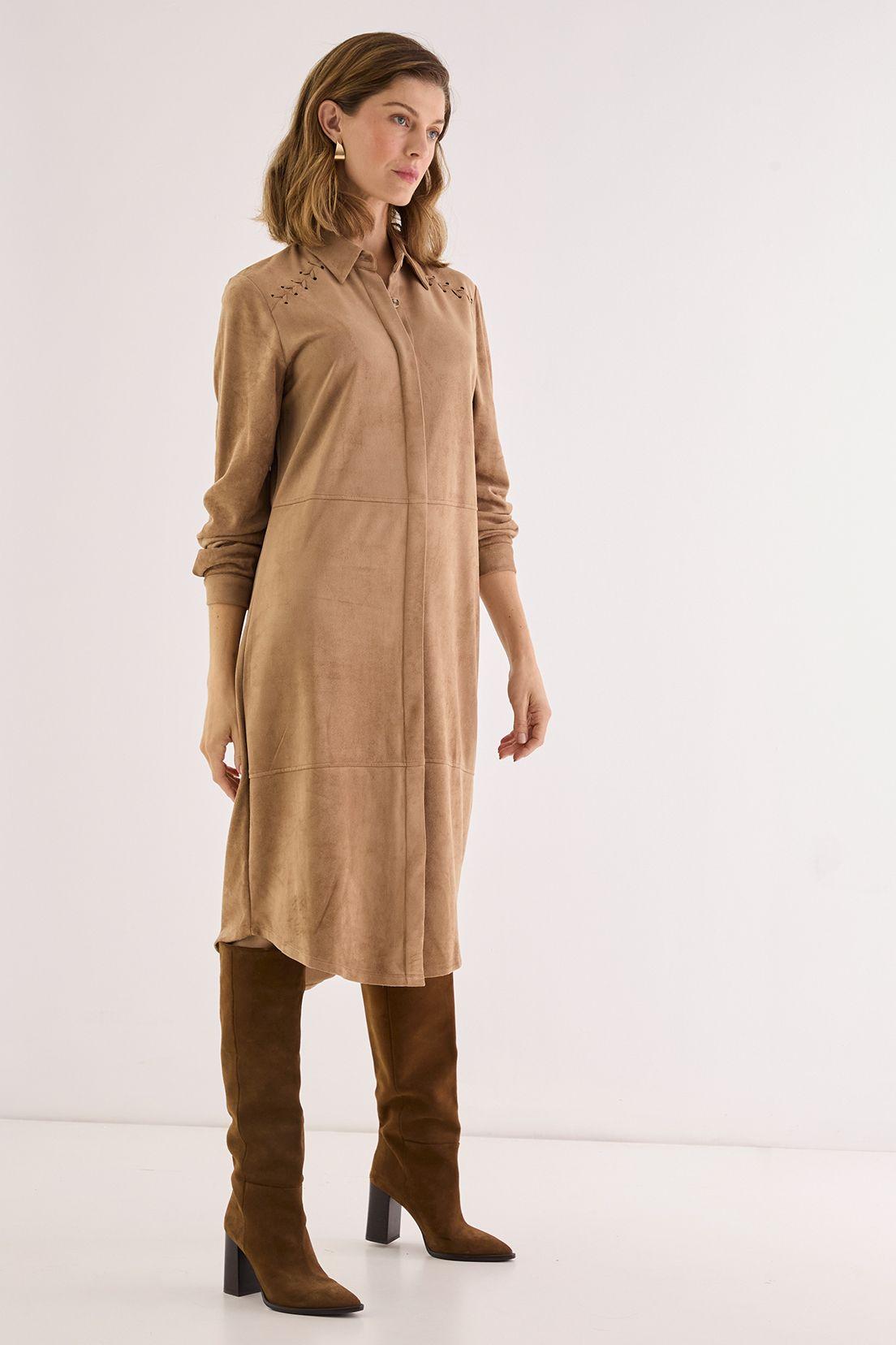 Vestido Suede Cafe 13002125051129-1