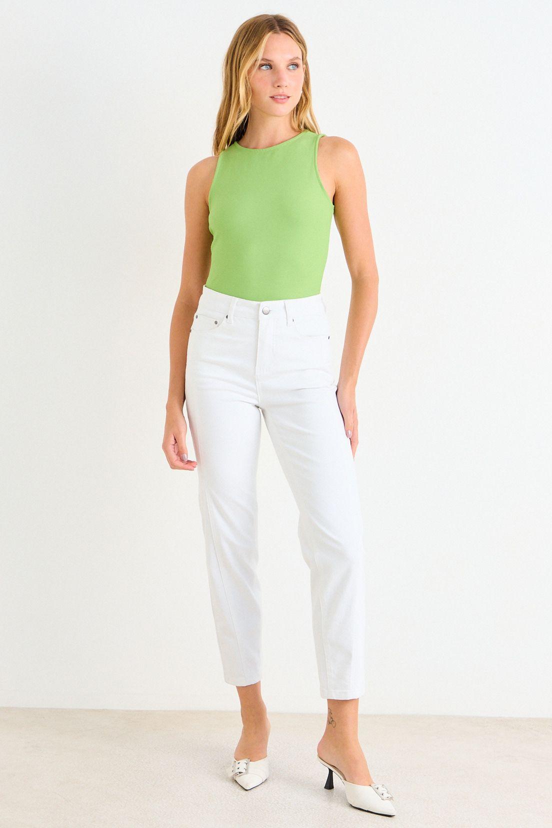 Polera Sin Mangas Lisa Verde Lima Ash 14204225102107-3