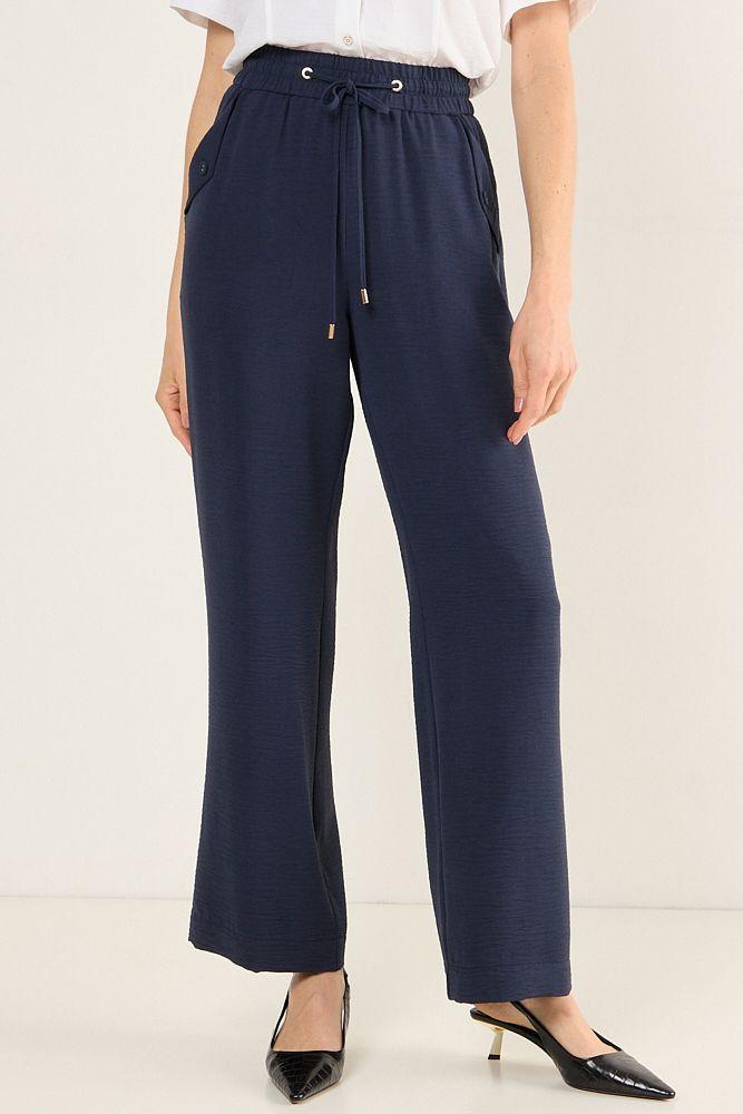 Pantalon Con Elastico Azul Marino Ma Griffe 11002225066104-1